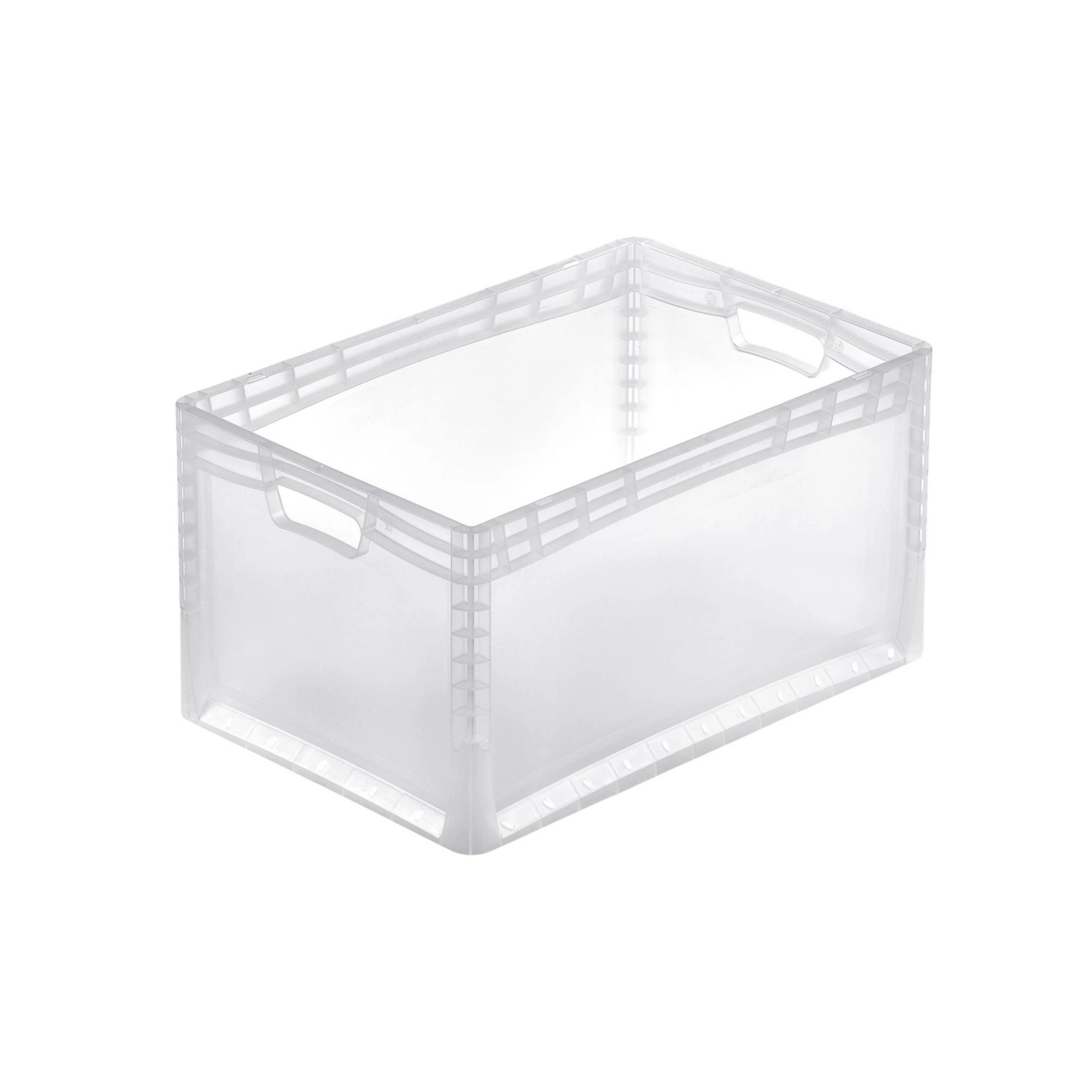 PROREGAL Transparenter Eurobehälter LightLine mit Offenem Griff HxBxT 32 x 40 x 60 cm 66 Liter Eurobox Transportbox PROREGAL Transparenter Eurobehälter LightLine mit Offenem Griff HxBxT 32 x 40 x 60 cm 66 Liter Eurobox Transportbox von PROREGAL