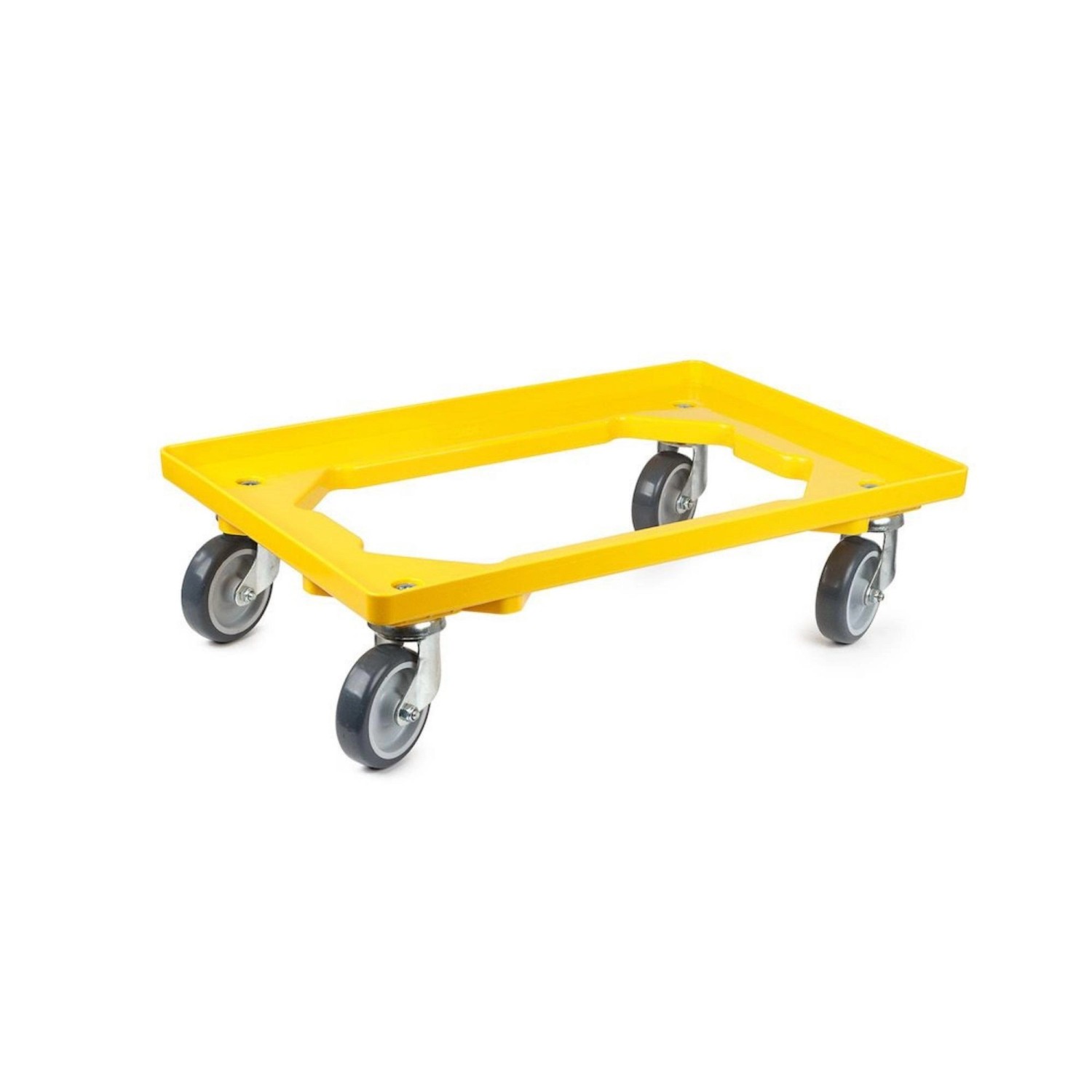 PROREGAL Transportroller für Euroboxen 60 x 40 cm mit Gummiräder Gelb Offenes Deck 2 Lenkrollen und 2 Bremsrollen Traglast 300 kg PROREGAL Transportroller für Euroboxen 60 x 40 cm mit Gummiräder Gelb Offenes Deck 2 Lenkrollen und 2 Bremsrollen Traglast 300 kg von PROREGAL