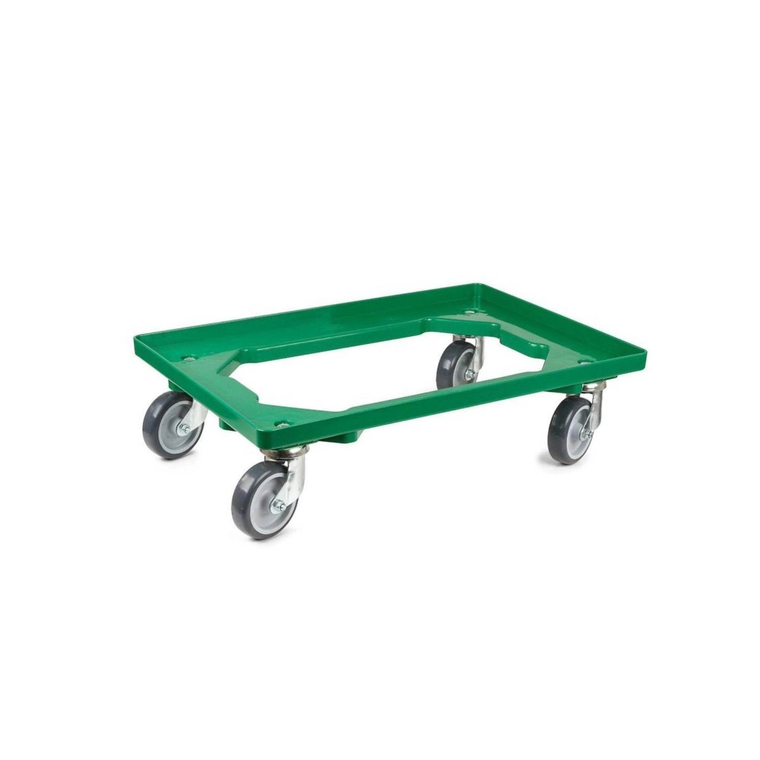PROREGAL Transportroller für Euroboxen 60 x 40 cm mit Gummiräder Grün Offenes Deck 2 Lenkrollen und 2 Bremsrollen Traglast 300 kg PROREGAL Transportroller für Euroboxen 60 x 40 cm mit Gummiräder Grün Offenes Deck 2 Lenkrollen und 2 Bremsrollen Traglast 300 kg von PROREGAL