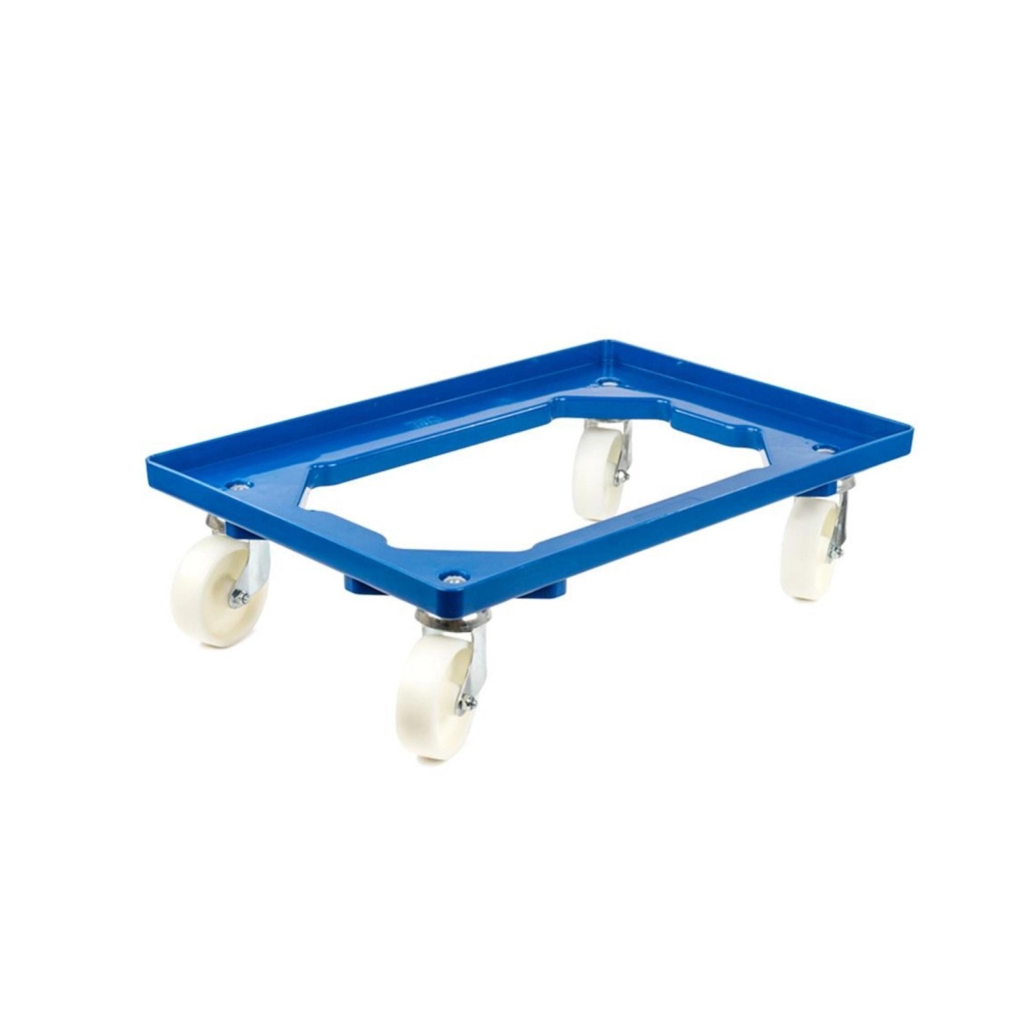 PROREGAL Transportroller für Euroboxen 60 x 40 cm mit Kunststoffräder Blau Offenes Deck 4 Lenkrollen Traglast 300 kg PROREGAL Transportroller für Euroboxen 60 x 40 cm mit Kunststoffräder Blau Offenes Deck 4 Lenkrollen Traglast 300 kg von PROREGAL