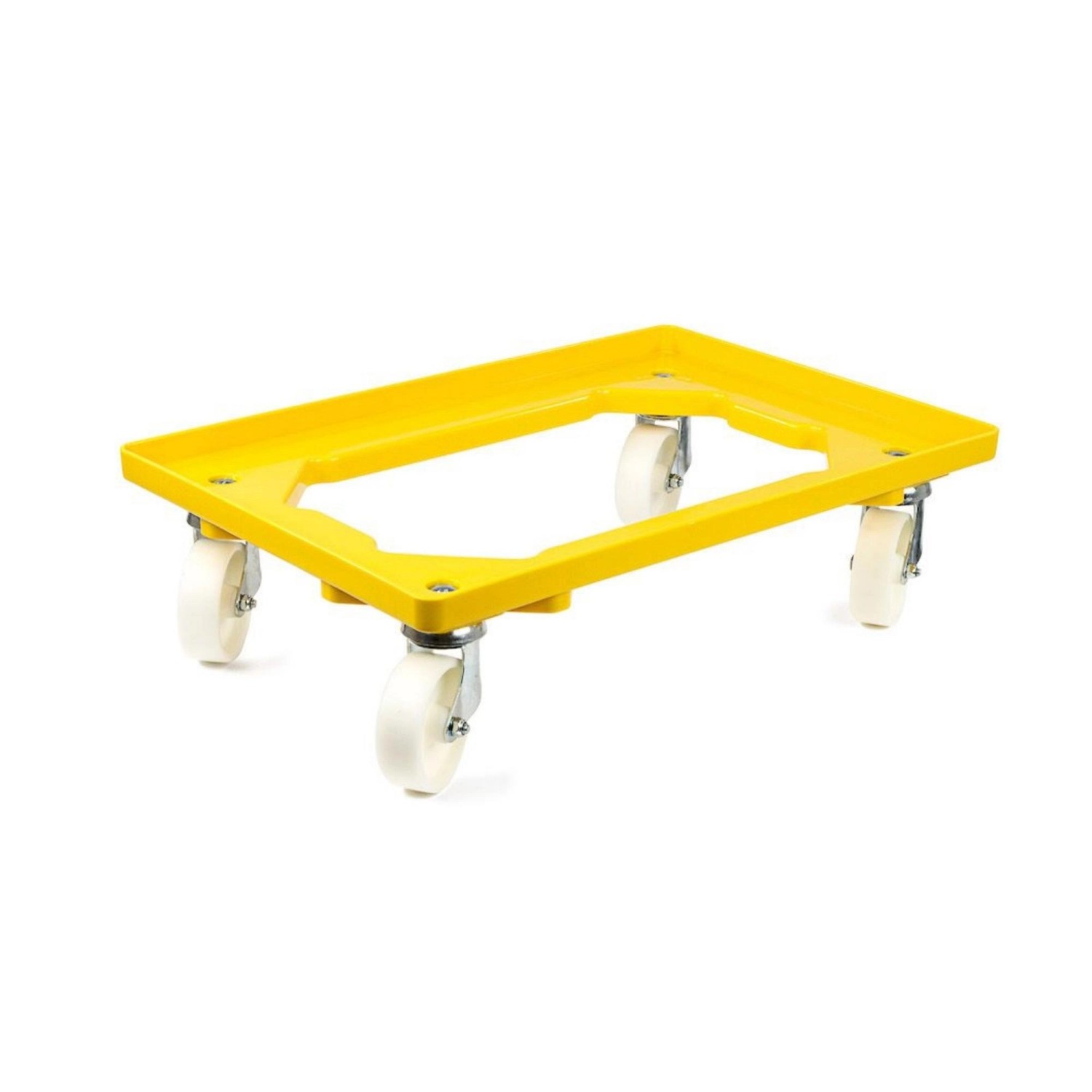 PROREGAL Transportroller für Euroboxen 60 x 40 cm mit Kunststoffräder Gelb Offenes Deck 2 Lenkrollen und 2 Bremsrollen Traglast 300 kg PROREGAL Transportroller für Euroboxen 60 x 40 cm mit Kunststoffräder Gelb Offenes Deck 2 Lenkrollen und 2 Bremsrollen Traglast 300 kg von PROREGAL