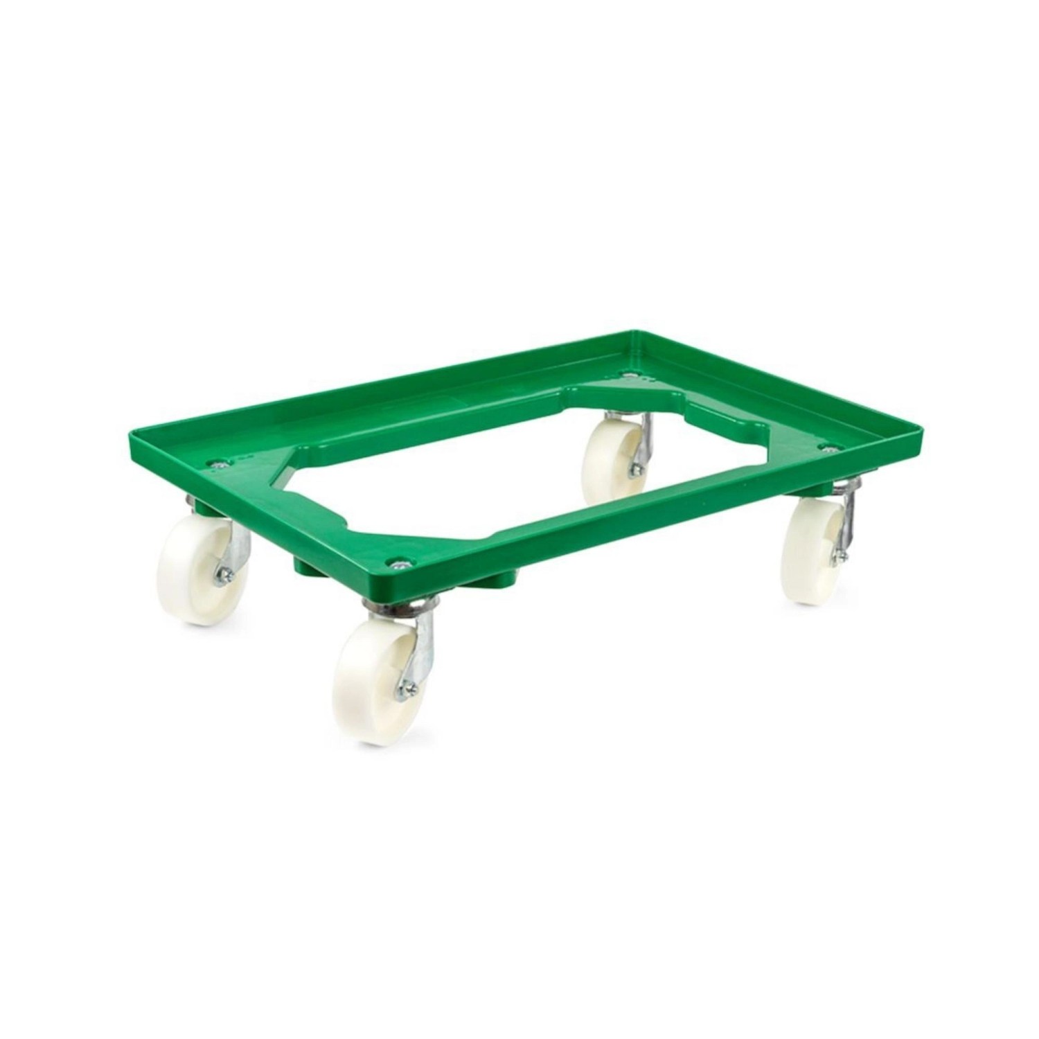 PROREGAL Transportroller für Euroboxen 60 x 40 cm mit Kunststoffräder Grün Offenes Deck 2 Lenkrollen und 2 Bremsrollen Traglast 300 kg PROREGAL Transportroller für Euroboxen 60 x 40 cm mit Kunststoffräder Grün Offenes Deck 2 Lenkrollen und 2 Bremsrollen Traglast 300 kg von PROREGAL