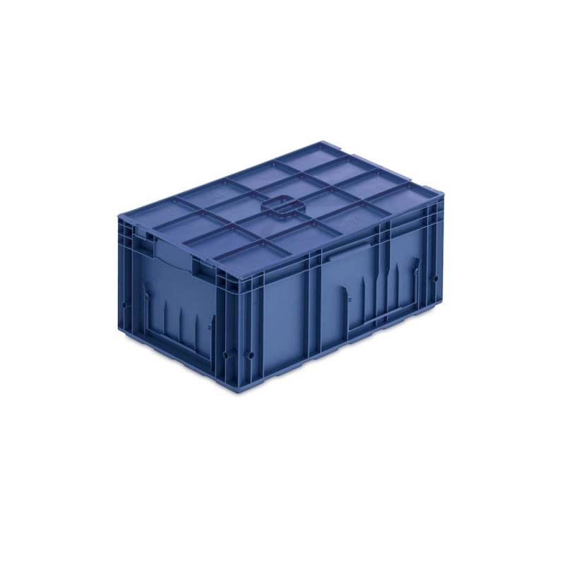 PROREGAL VDA KLT Kleinladungsträger mit Verbundboden und Auflagedeckel HxBxT 28 x 40 x 60 cm 48 Liter KLT Transportbox von PROREGAL
