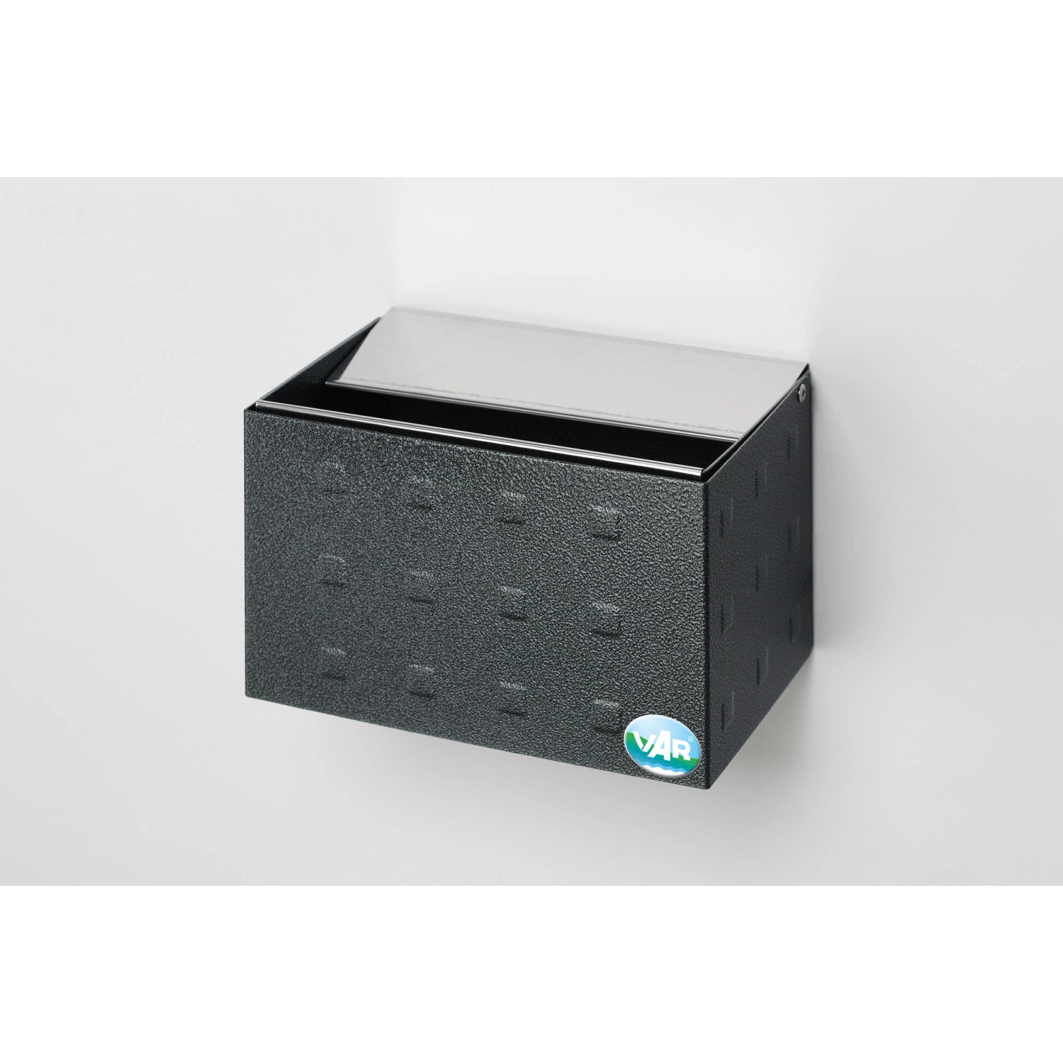 PROREGAL Wandascher Mit HochKlappbarer Vorderwand 0,8 Liter HxBxT 12,5 x 20 x 12,5 cm Aluminium Grau PROREGAL Wandascher Mit HochKlappbarer Vorderwand 0,8 Liter HxBxT 12,5 x 20 x 12,5 cm Aluminium Grau von PROREGAL