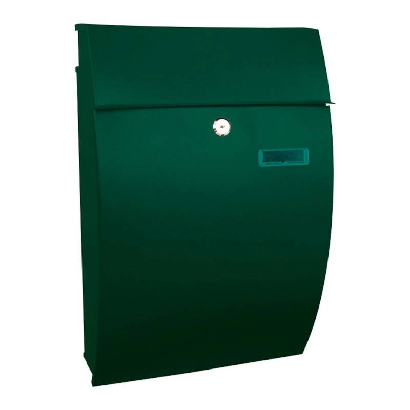 PROREGAL Wandbriefkasten Geronan Mit Namensschild HxBxT 48 x 32,2 x 15,5 cm Einwurföffnung 24 x 4 cm Grün von PROREGAL