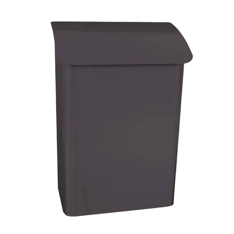 PROREGAL Wandbriefkasten Lugon Aus Verzinktem Stahl Mit Namensschild HxBxT 42,4 x 29,1 x 17 cm Einwurföffnung 25 x 4 cm Anthrazit von PROREGAL