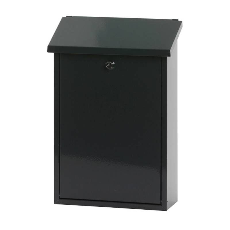 PROREGAL Wandbriefkasten Toledon Mit Schrägdach & Zylinderschloß HxBxT 40 x 27 x 12 cm Einwurföffnung 25 x 4 cm Anthrazit von PROREGAL