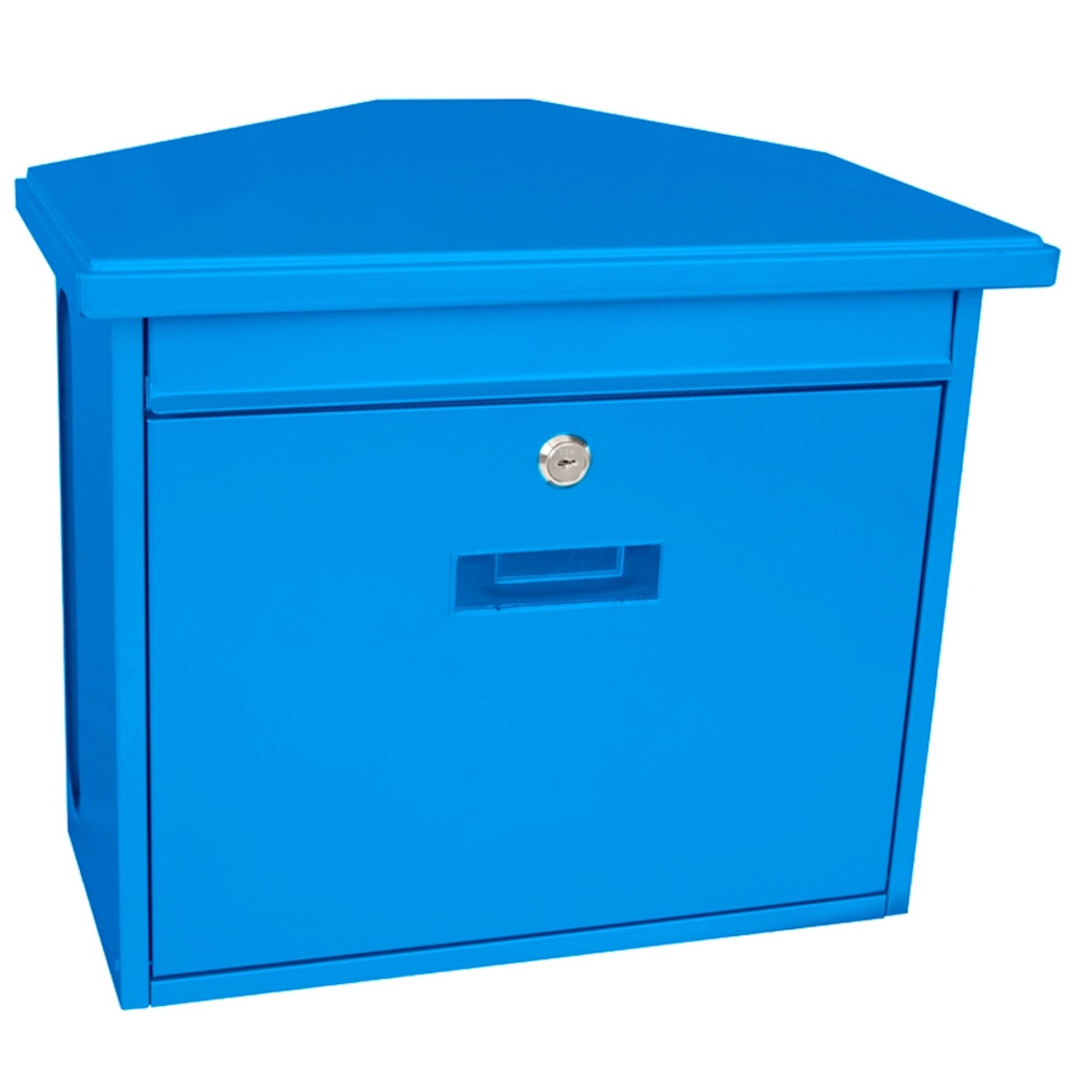 PROREGAL Wandbriefkasten Zamoran Aus Verzinktem Stahl Mit Namensschild HxBxT 34,5 x 39,2 x 20,5 cm Einwurföffnung 32 x 2 cm Blau PROREGAL Wandbriefkasten Zamoran Aus Verzinktem Stahl Mit Namensschild HxBxT 34,5 x 39,2 x 20,5 cm Einwurföffnung 32 x 2 cm Blau von PROREGAL