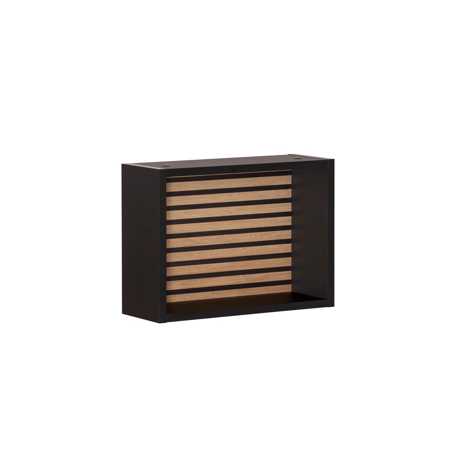 PROREGAL Wandregal Zebra HxBxT 30 x 40 x 16 cm 1 x Würfelregal Akustikpaneele Eiche & Schwarz PROREGAL Wandregal Zebra HxBxT 30 x 40 x 16 cm 1 x Würfelregal Akustikpaneele Eiche & Schwarz von PROREGAL
