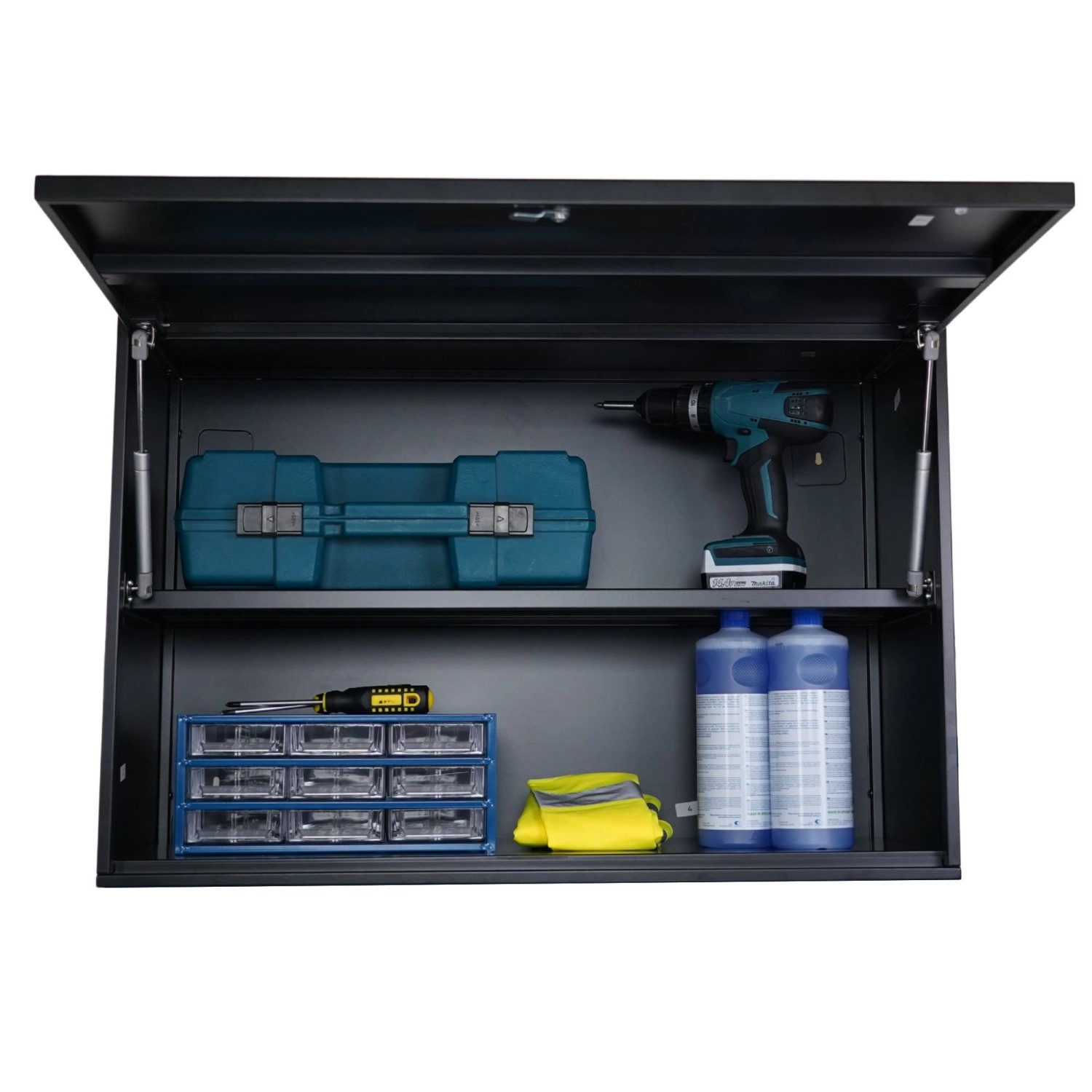 PROREGAL Wandschrank ELEPHANT Abschließbar HxBxT 55x80x40cm 2 Ebenen Stahl Pulverbeschichtet Schwarz Hängeschrank Werkstattschrank Werkzeugschrank PROREGAL Wandschrank ELEPHANT Abschließbar HxBxT 55x80x40cm 2 Ebenen Stahl Pulverbeschichtet Schwarz Hängeschrank Werkstattschrank Werkzeugschrank von PROREGAL