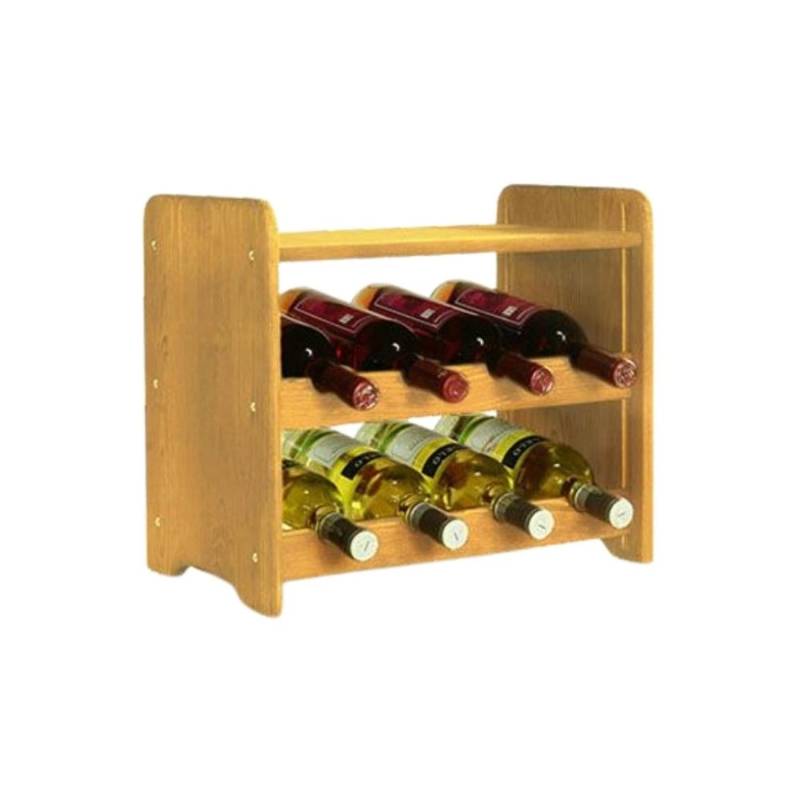PROREGAL Weinregal Pinotwine C HxBxT 36 x 44 x 26,5 cm 8 Flaschen Massives Kiefernholz Rotbraun Geölt von PROREGAL
