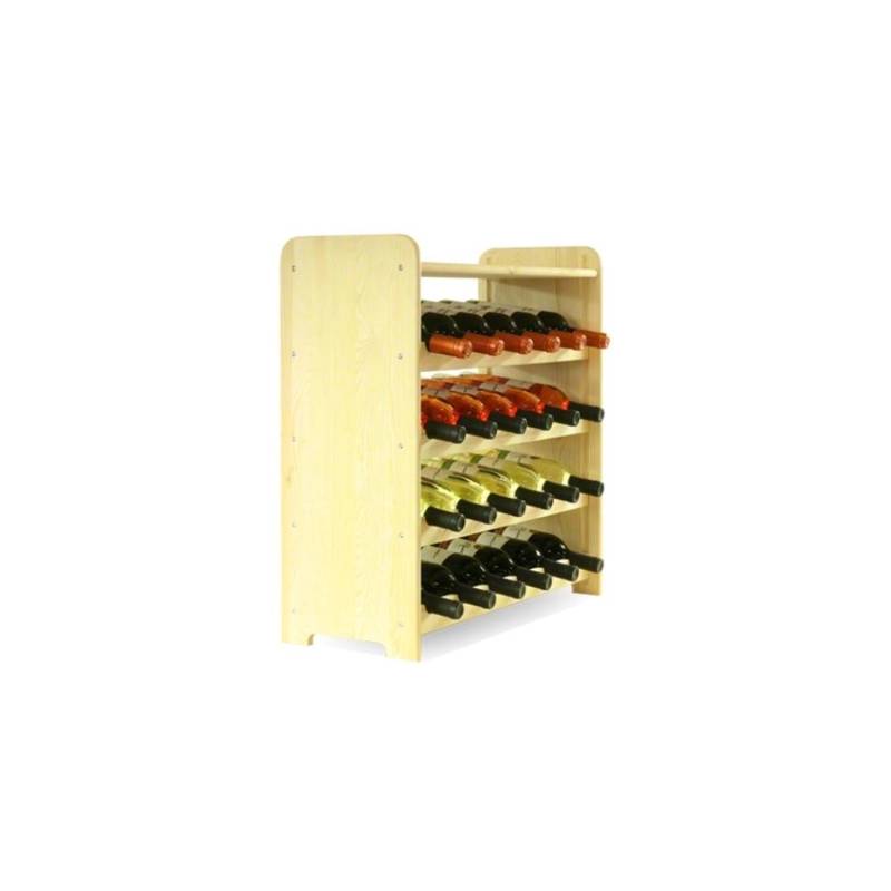 PROREGAL Weinregal Pinotwine C HxBxT 61,6 x 63,2 x 26,5 cm 24 Flaschen Massives Kiefernholz Natur Unbehandelt von PROREGAL