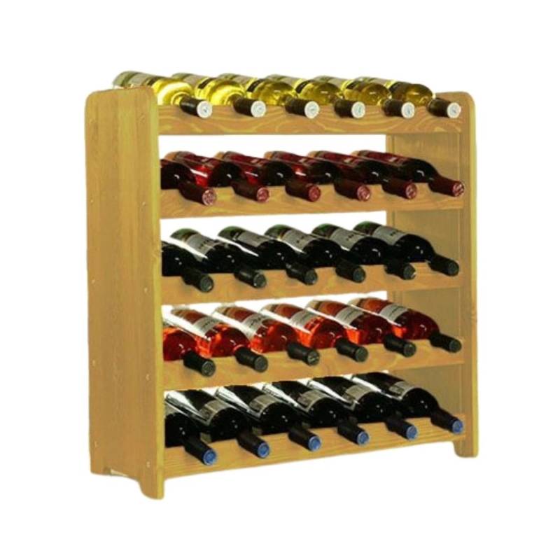 PROREGAL Weinregal Pinotwine C HxBxT 61,6 x 63,2 x 26,5 cm 30 Flaschen Massives Kiefernholz Rotbraun Geölt von PROREGAL