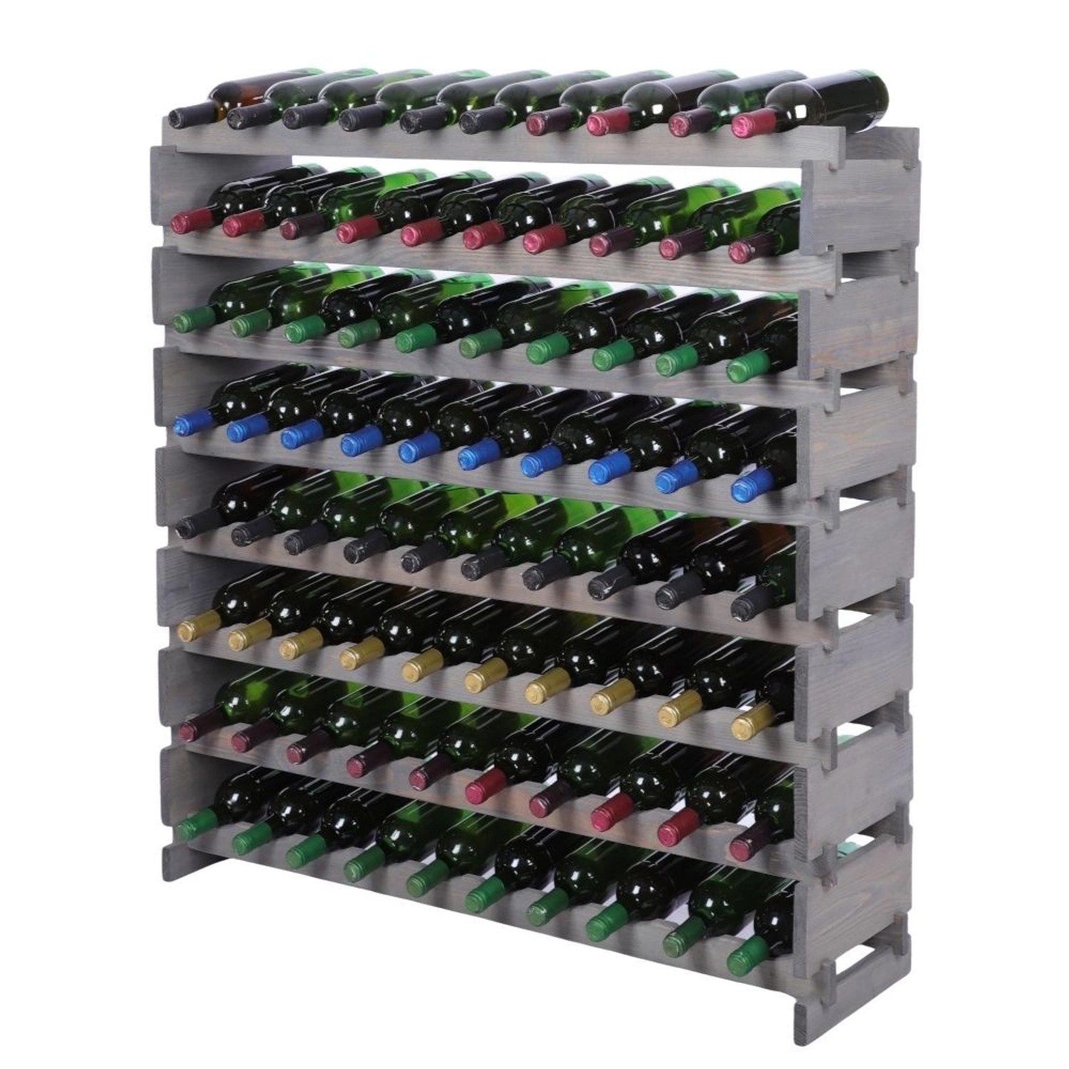 PROREGAL Weinregal VINOTECA FLEX PRO HxBxT 107x103x28cm 80 Flaschen Auf 8 Ebenen Massives Kiefernholz Grau PROREGAL Weinregal VINOTECA FLEX PRO HxBxT 107x103x28cm 80 Flaschen Auf 8 Ebenen Massives Kiefernholz Grau von PROREGAL