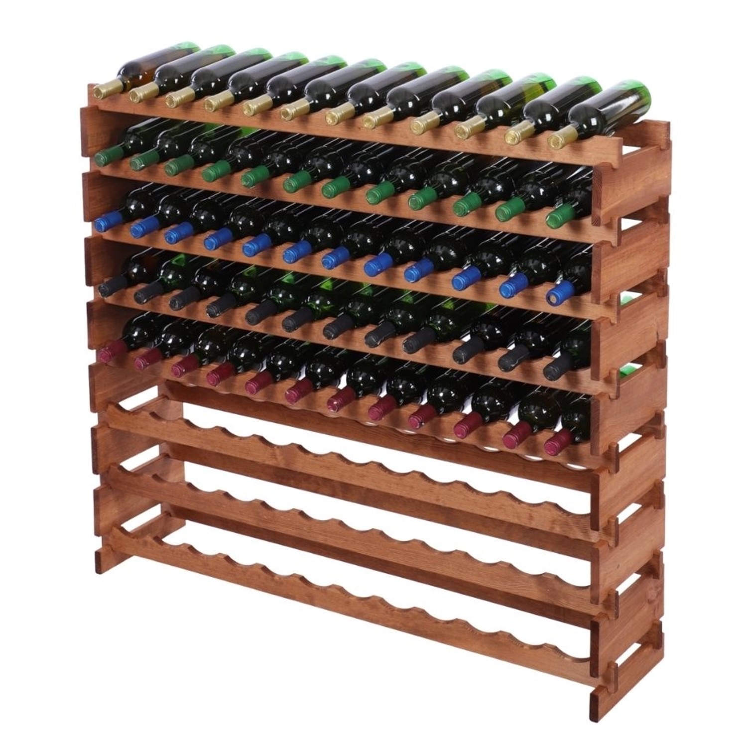 PROREGAL Weinregal VINOTECA FLEX PRO HxBxT 107x123x28cm 96 Flaschen Auf 8 Ebenen Massives Kiefernholz Braun Geölt PROREGAL Weinregal VINOTECA FLEX PRO HxBxT 107x123x28cm 96 Flaschen Auf 8 Ebenen Massives Kiefernholz Braun Geölt von PROREGAL