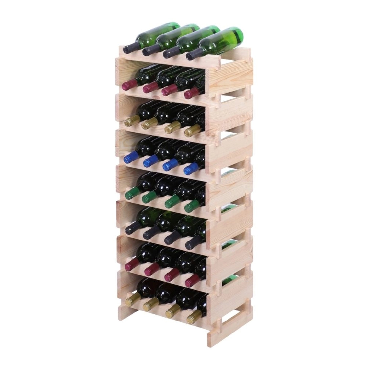 PROREGAL Weinregal VINOTECA FLEX PRO HxBxT 107x46x28cm 32 Flaschen Auf 8 Ebenen Massives Kiefernholz Natur Unbehandelt PROREGAL Weinregal VINOTECA FLEX PRO HxBxT 107x46x28cm 32 Flaschen Auf 8 Ebenen Massives Kiefernholz Natur Unbehandelt von PROREGAL