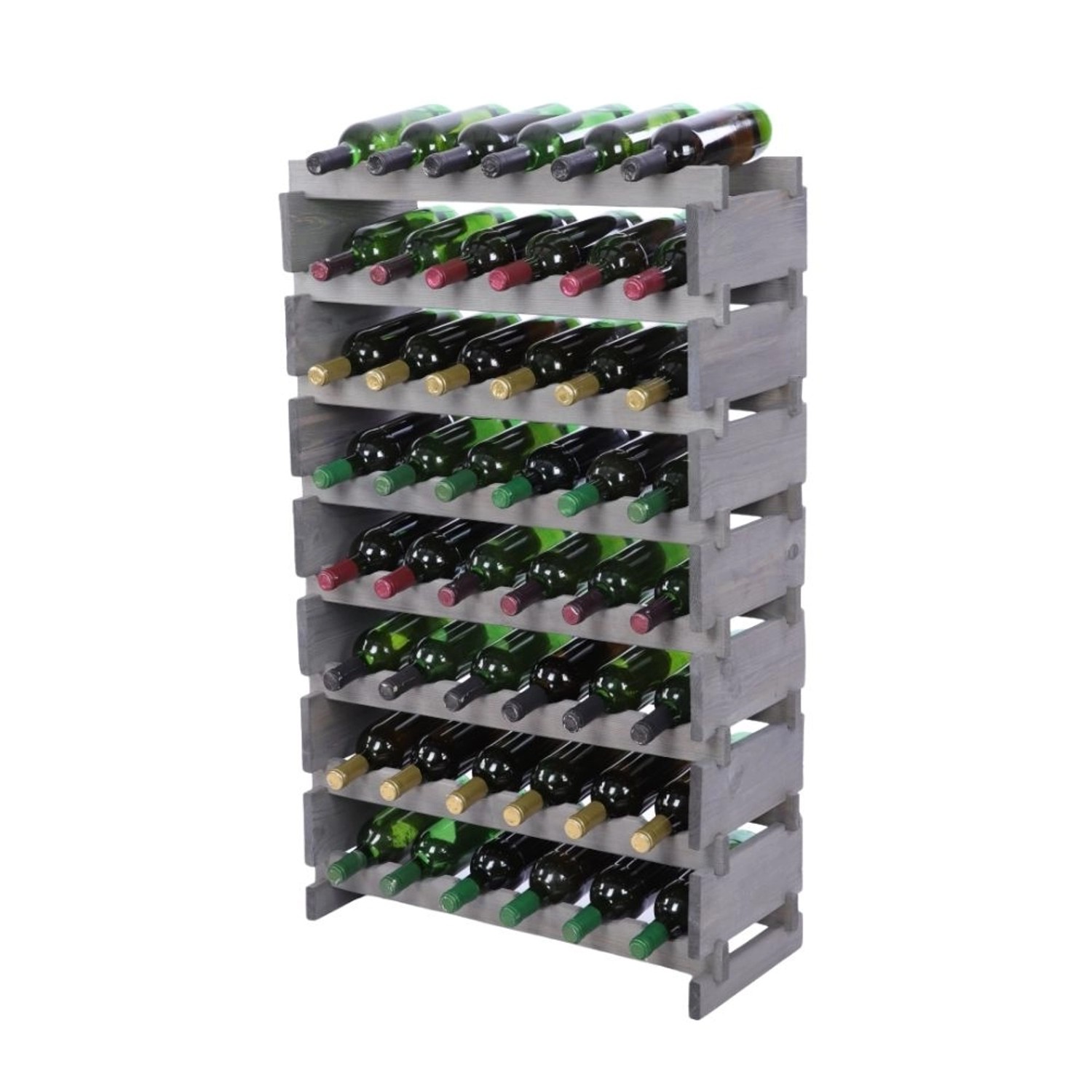 PROREGAL Weinregal VINOTECA FLEX PRO HxBxT 107x65x28cm 48 Flaschen Auf 8 Ebenen Massives Kiefernholz Grau PROREGAL Weinregal VINOTECA FLEX PRO HxBxT 107x65x28cm 48 Flaschen Auf 8 Ebenen Massives Kiefernholz Grau von PROREGAL