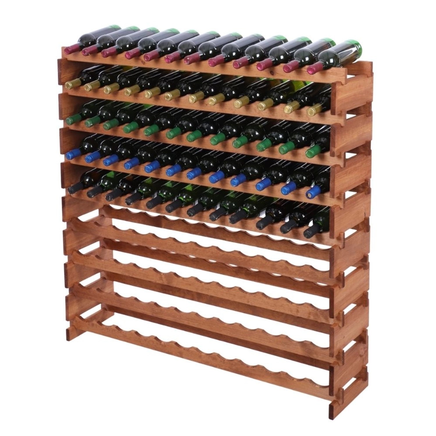 PROREGAL Weinregal VINOTECA FLEX PRO HxBxT 121x123x28cm 108 Flaschen Auf 9 Ebenen Massives Kiefernholz Braun Geölt PROREGAL Weinregal VINOTECA FLEX PRO HxBxT 121x123x28cm 108 Flaschen Auf 9 Ebenen Massives Kiefernholz Braun Geölt von PROREGAL