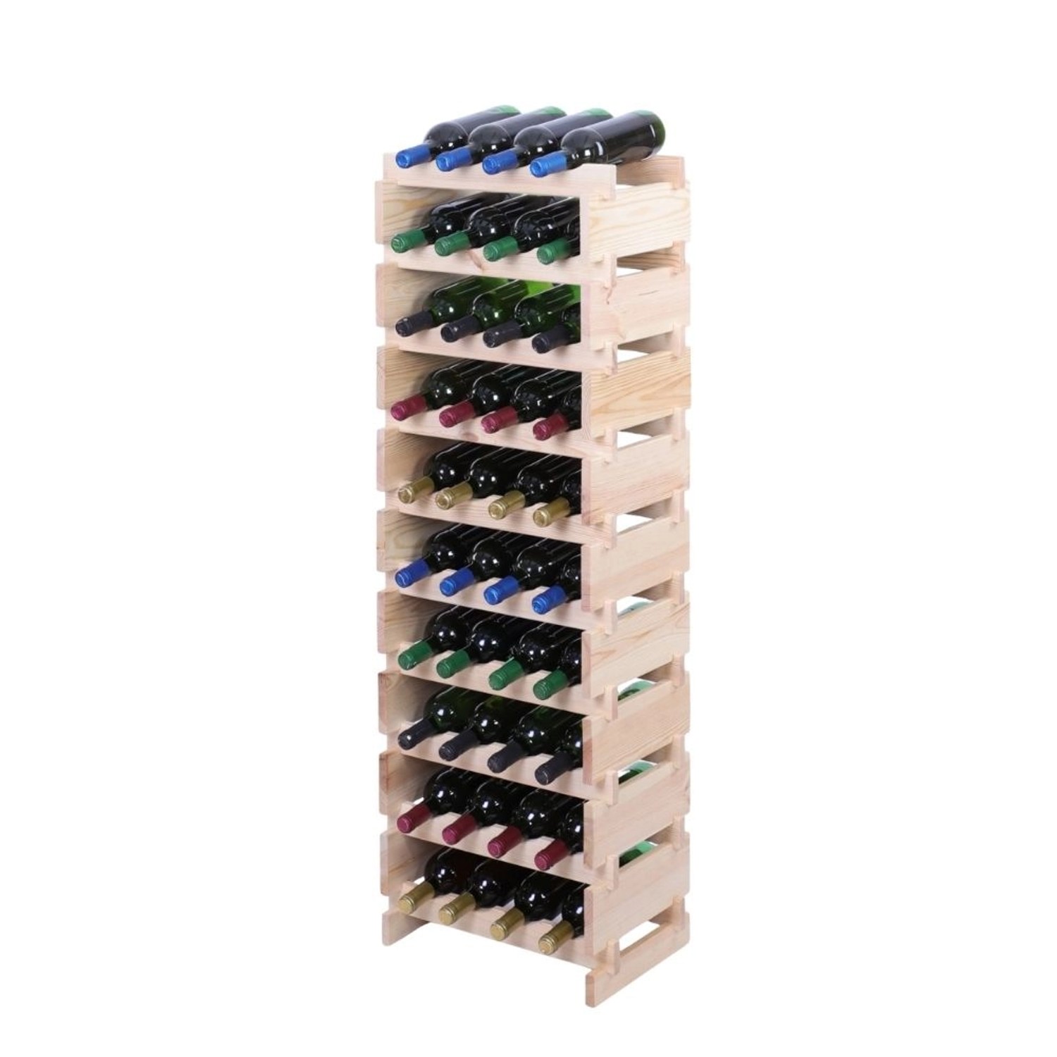 PROREGAL Weinregal VINOTECA FLEX PRO HxBxT 135x46x28cm 40 Flaschen Auf 10 Ebenen Massives Kiefernholz Natur Unbehandelt PROREGAL Weinregal VINOTECA FLEX PRO HxBxT 135x46x28cm 40 Flaschen Auf 10 Ebenen Massives Kiefernholz Natur Unbehandelt von PROREGAL
