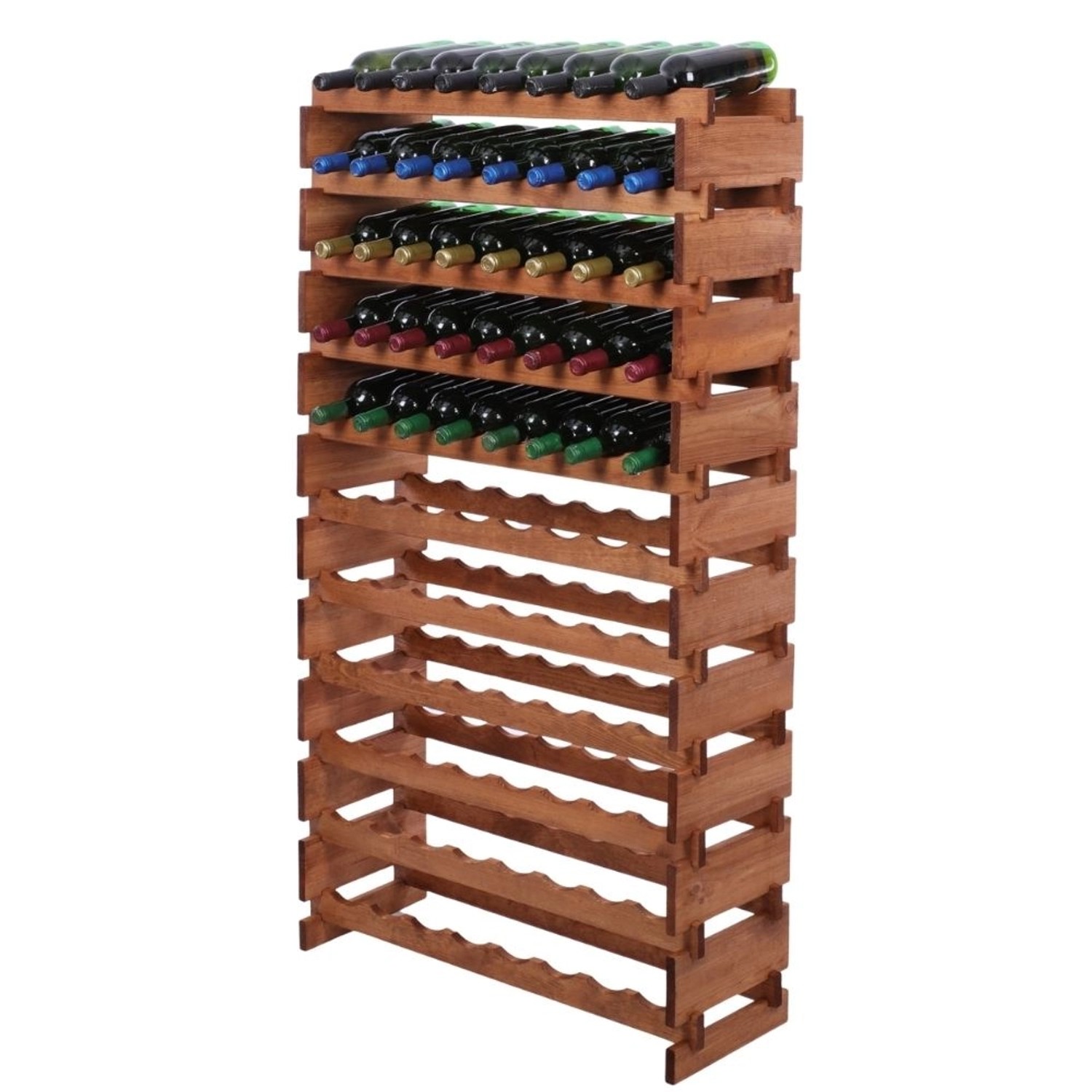 PROREGAL Weinregal VINOTECA FLEX PRO HxBxT 149x84x28cm 88 Flaschen Auf 11 Ebenen Massives Kiefernholz Braun Geölt PROREGAL Weinregal VINOTECA FLEX PRO HxBxT 149x84x28cm 88 Flaschen Auf 11 Ebenen Massives Kiefernholz Braun Geölt von PROREGAL