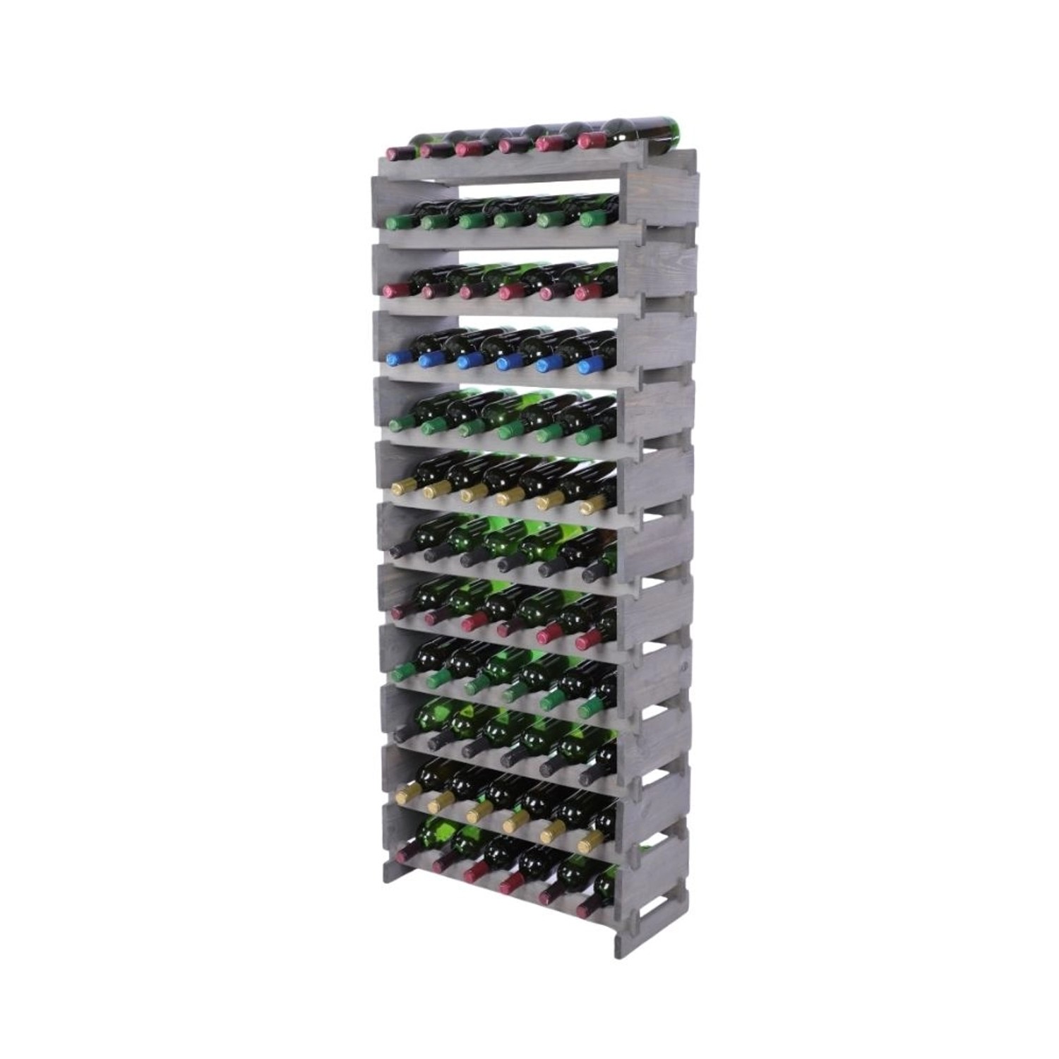 PROREGAL Weinregal VINOTECA FLEX PRO HxBxT 163x65x28cm 72 Flaschen Auf 12 Ebenen Massives Kiefernholz Grau PROREGAL Weinregal VINOTECA FLEX PRO HxBxT 163x65x28cm 72 Flaschen Auf 12 Ebenen Massives Kiefernholz Grau von PROREGAL