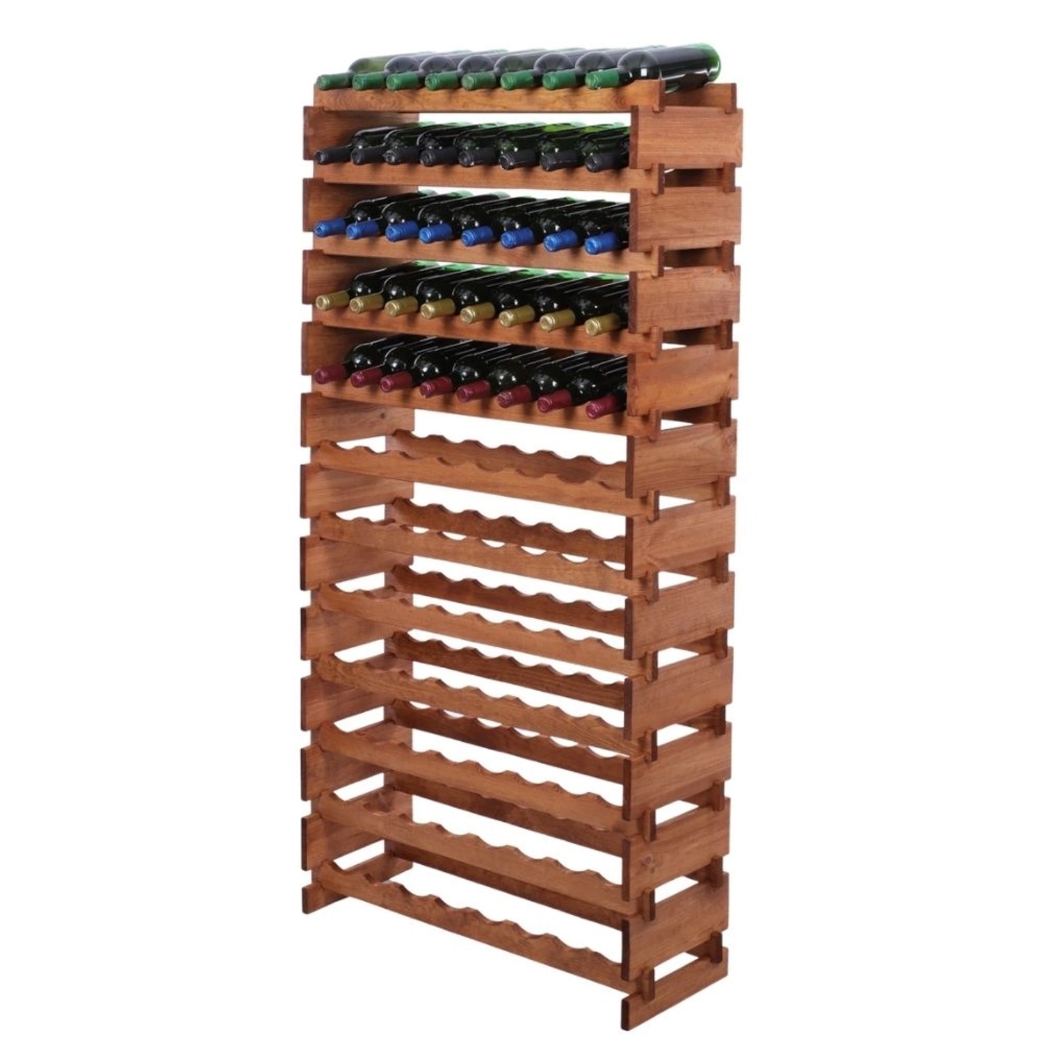 PROREGAL Weinregal VINOTECA FLEX PRO HxBxT 163x84x28cm 96 Flaschen Auf 12 Ebenen Massives Kiefernholz Braun Geölt PROREGAL Weinregal VINOTECA FLEX PRO HxBxT 163x84x28cm 96 Flaschen Auf 12 Ebenen Massives Kiefernholz Braun Geölt von PROREGAL