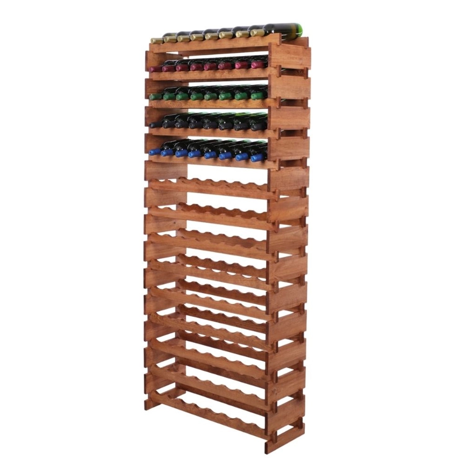 PROREGAL Weinregal VINOTECA FLEX PRO HxBxT 191x84x28cm 112 Flaschen Auf 14 Ebenen Massives Kiefernholz Braun Geölt PROREGAL Weinregal VINOTECA FLEX PRO HxBxT 191x84x28cm 112 Flaschen Auf 14 Ebenen Massives Kiefernholz Braun Geölt von PROREGAL