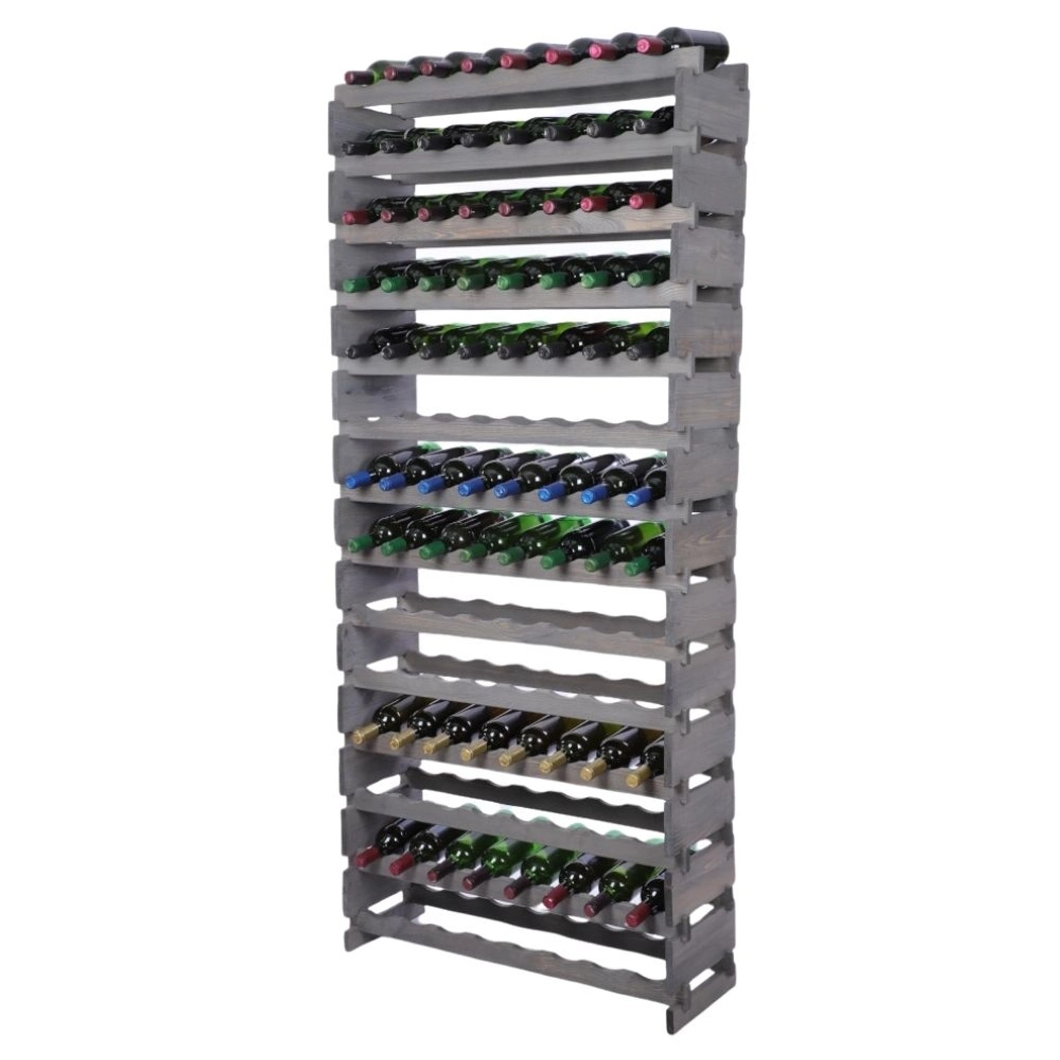 PROREGAL Weinregal VINOTECA FLEX PRO HxBxT 191x84x28cm 112 Flaschen Auf 14 Ebenen Massives Kiefernholz Grau PROREGAL Weinregal VINOTECA FLEX PRO HxBxT 191x84x28cm 112 Flaschen Auf 14 Ebenen Massives Kiefernholz Grau von PROREGAL