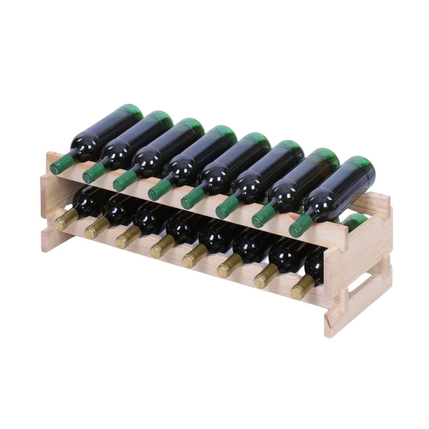 PROREGAL Weinregal VINOTECA FLEX PRO HxBxT 23x84x28cm 16 Flaschen Auf 2 Ebenen Massives Kiefernholz Natur Unbehandelt PROREGAL Weinregal VINOTECA FLEX PRO HxBxT 23x84x28cm 16 Flaschen Auf 2 Ebenen Massives Kiefernholz Natur Unbehandelt von PROREGAL