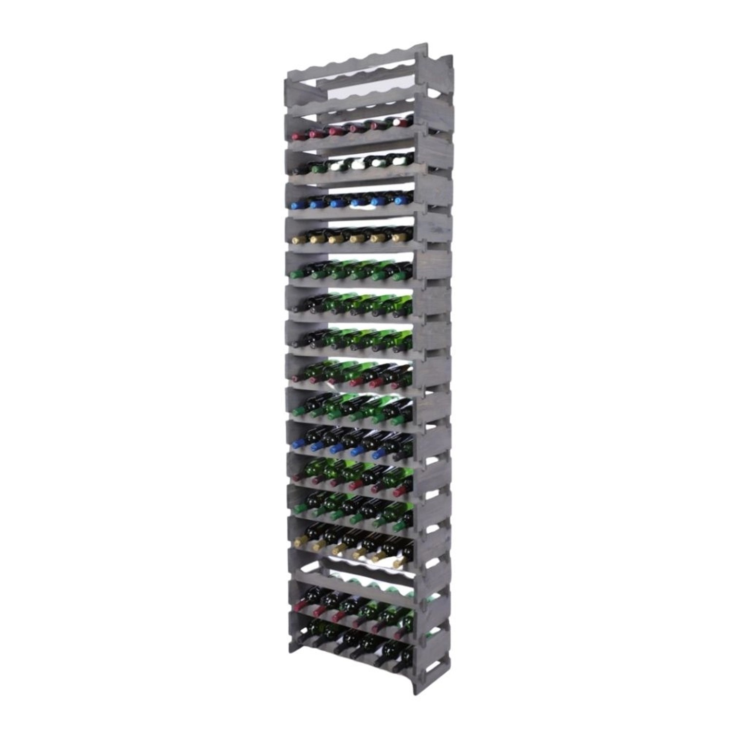 PROREGAL Weinregal VINOTECA FLEX PRO HxBxT 247x65x28cm 108 Flaschen Auf 18 Ebenen Massives Kiefernholz Grau PROREGAL Weinregal VINOTECA FLEX PRO HxBxT 247x65x28cm 108 Flaschen Auf 18 Ebenen Massives Kiefernholz Grau von PROREGAL