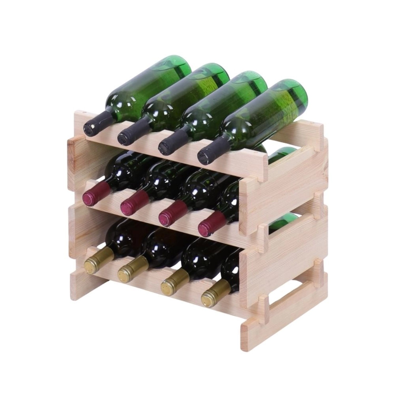 PROREGAL Weinregal VINOTECA FLEX PRO HxBxT 37x46x28cm 12 Flaschen Auf 3 Ebenen Massives Kiefernholz Natur Unbehandelt PROREGAL Weinregal VINOTECA FLEX PRO HxBxT 37x46x28cm 12 Flaschen Auf 3 Ebenen Massives Kiefernholz Natur Unbehandelt von PROREGAL