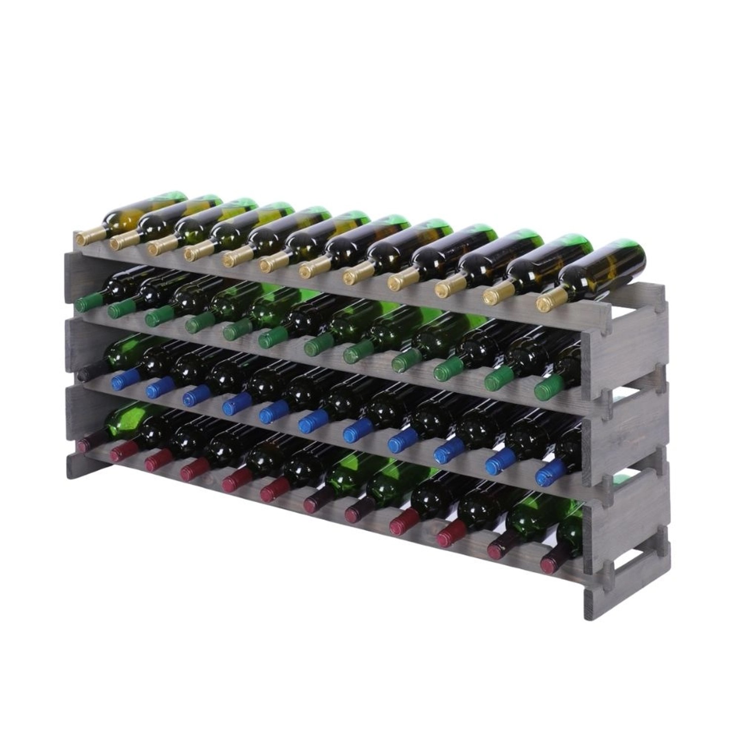 PROREGAL Weinregal VINOTECA FLEX PRO HxBxT 51x123x28cm 48 Flaschen Auf 4 Ebenen Massives Kiefernholz Grau PROREGAL Weinregal VINOTECA FLEX PRO HxBxT 51x123x28cm 48 Flaschen Auf 4 Ebenen Massives Kiefernholz Grau von PROREGAL