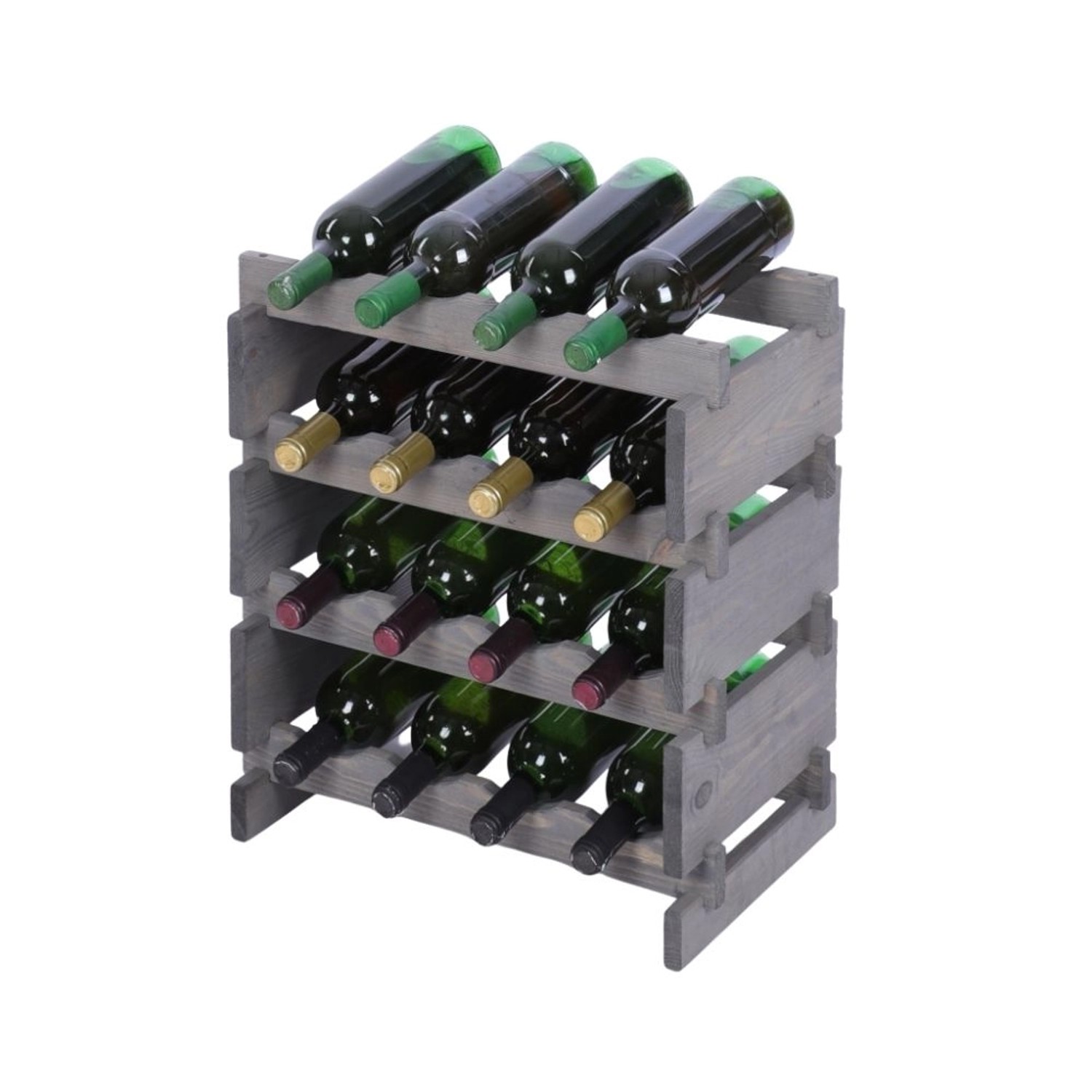 PROREGAL Weinregal VINOTECA FLEX PRO HxBxT 51x46x28cm 16 Flaschen Auf 4 Ebenen Massives Kiefernholz Grau PROREGAL Weinregal VINOTECA FLEX PRO HxBxT 51x46x28cm 16 Flaschen Auf 4 Ebenen Massives Kiefernholz Grau von PROREGAL