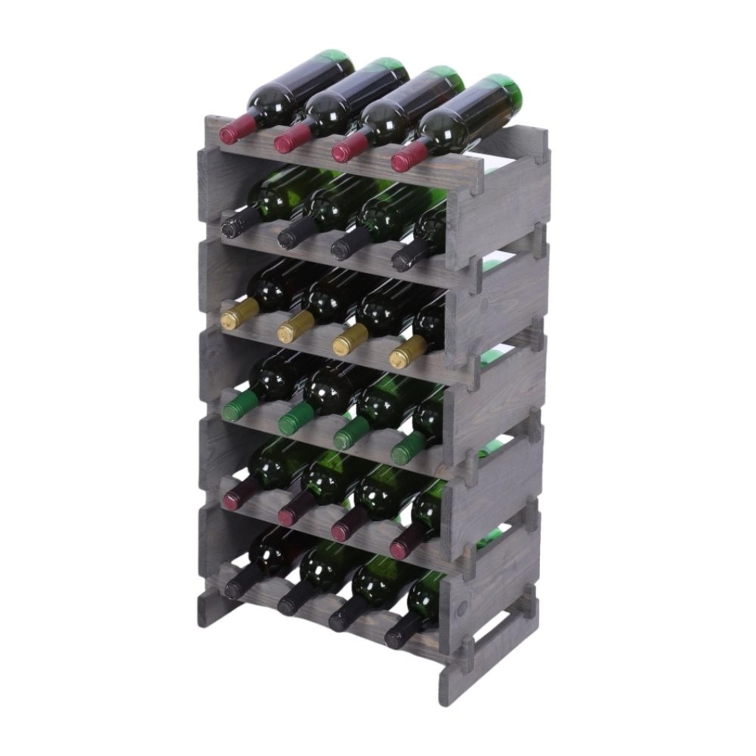PROREGAL Weinregal VINOTECA FLEX PRO HxBxT 79x46x28cm 24 Flaschen Auf 6 Ebenen Massives Kiefernholz Grau PROREGAL Weinregal VINOTECA FLEX PRO HxBxT 79x46x28cm 24 Flaschen Auf 6 Ebenen Massives Kiefernholz Grau von PROREGAL