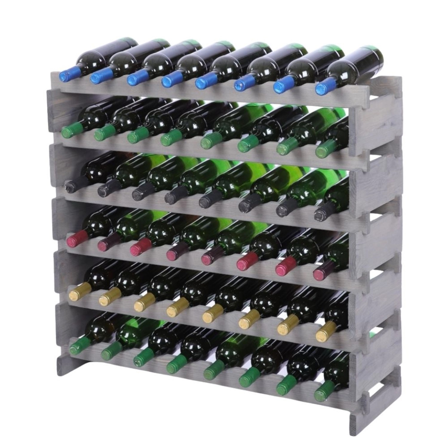 PROREGAL Weinregal VINOTECA FLEX PRO HxBxT 79x84x28cm 48 Flaschen Auf 6 Ebenen Massives Kiefernholz Grau PROREGAL Weinregal VINOTECA FLEX PRO HxBxT 79x84x28cm 48 Flaschen Auf 6 Ebenen Massives Kiefernholz Grau von PROREGAL