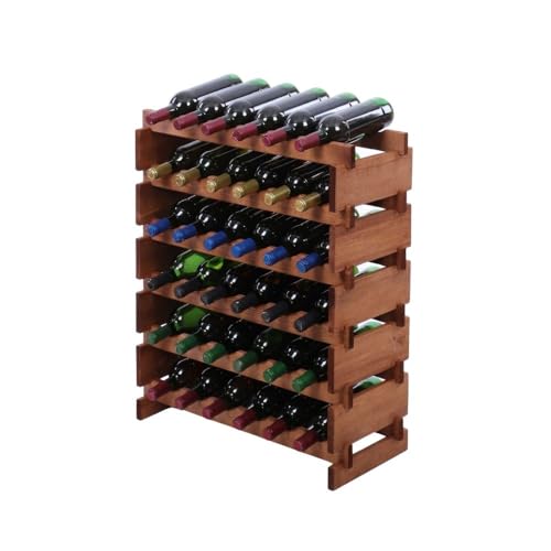 PROREGAL Weinregal VINOTECA Flex PRO | HxBxT 79x65x28cm | 36 Flaschen auf 6 Ebenen | Massives Kiefernholz | Braun geölt | Weinhalter Weinständer Flaschenständer Flaschenregal Holzregal PROREGAL Weinregal VINOTECA Flex PRO | HxBxT 79x65x28cm | 36 Flaschen auf 6 Ebenen | Massives Kiefernholz | Braun geölt | Weinhalter Weinständer Flaschenständer Flaschenregal Holzregal von PROREGAL