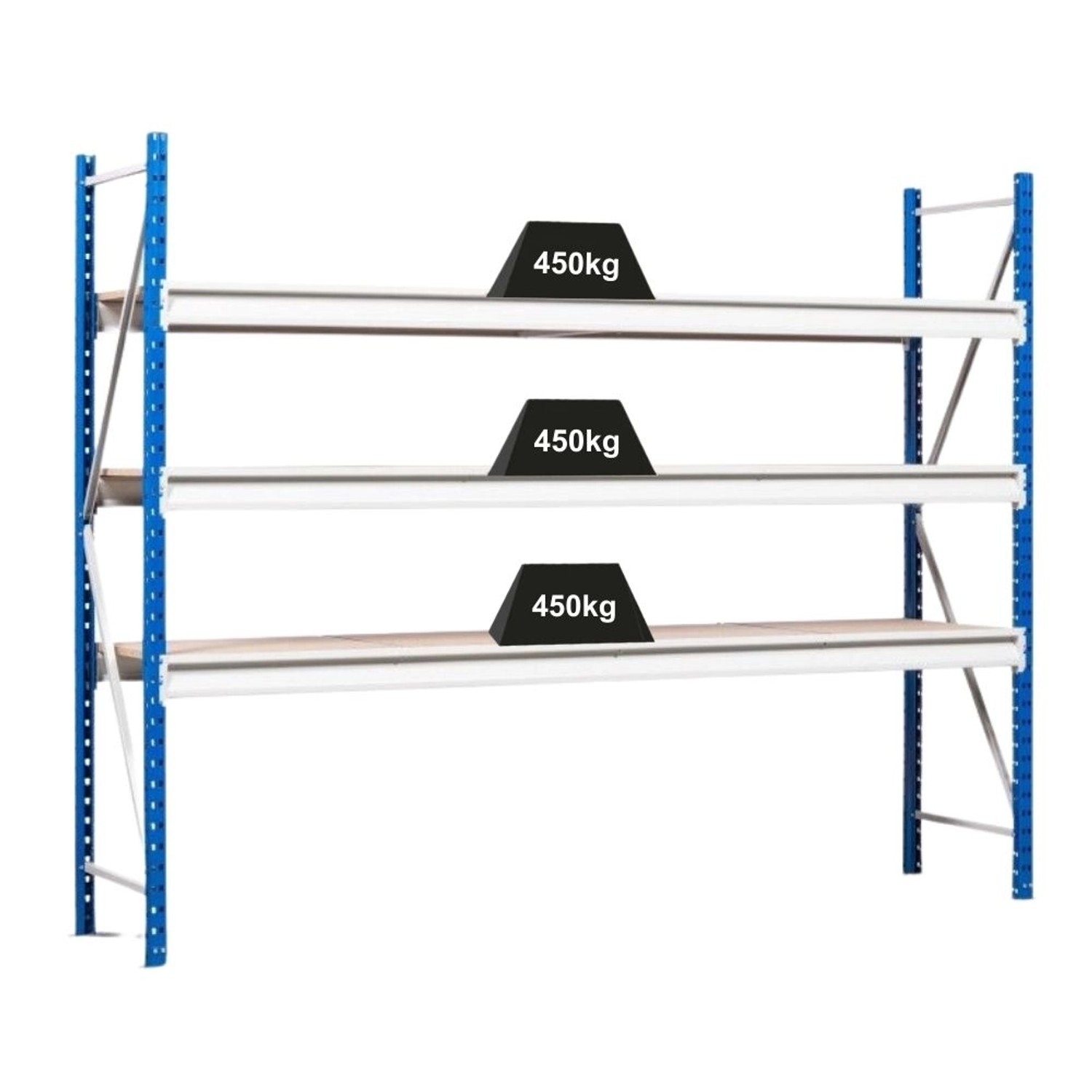 PROREGAL Weitspannregal Maximus Pro Grundregal HxBxT 200 x 275 x 100 cm 3 Ebenen Spanplatten Fachboden Fachlast 450 kg Lichtblau & Lichtgrau PROREGAL Weitspannregal Maximus Pro Grundregal HxBxT 200 x 275 x 100 cm 3 Ebenen Spanplatten Fachboden Fachlast 450 kg Lichtblau & Lichtgrau von PROREGAL