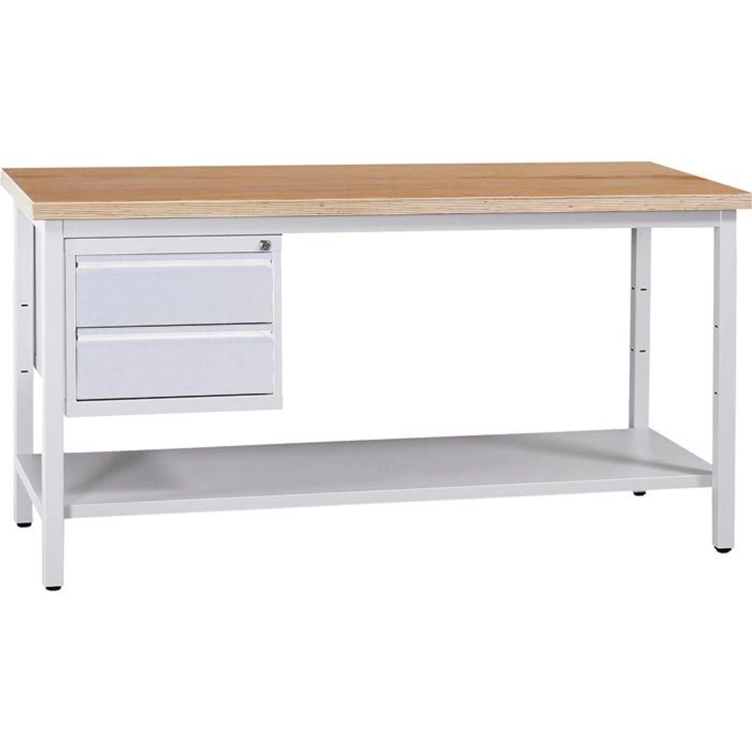 PROREGAL Werkbank Cricket Mit 2 Schubladen Und Ablageboden HxBxT 84 x 120 x 60 cm Traglast 150 kg Grau-Buche PROREGAL Werkbank Cricket Mit 2 Schubladen Und Ablageboden HxBxT 84 x 120 x 60 cm Traglast 150 kg Grau-Buche von PROREGAL