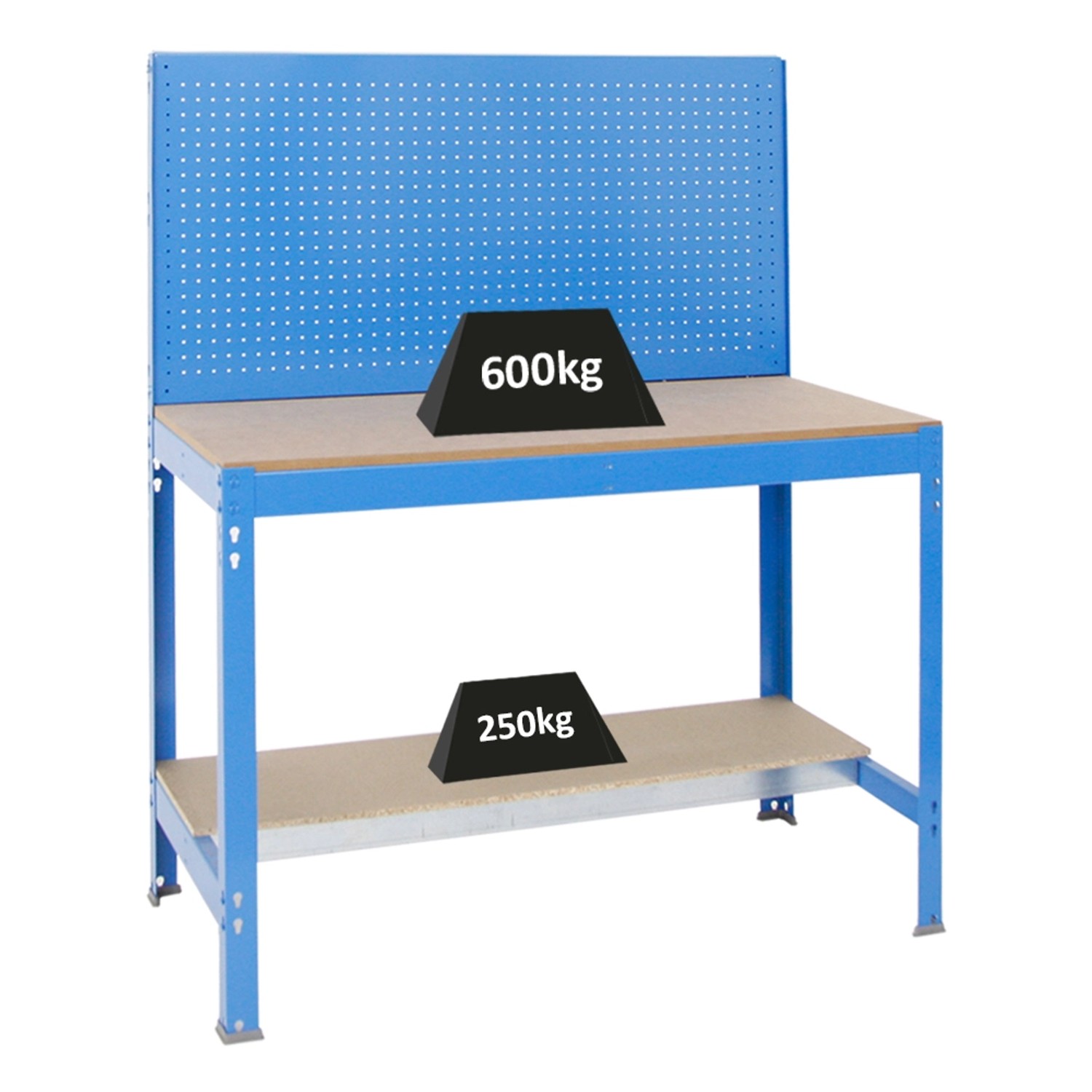 PROREGAL Werkbank Quick Buffalo mit Werkzeugwand mit Zubehör Beta HxBxT 84 x 120 x 61 cm Traglast 600 kg Blau PROREGAL Werkbank Quick Buffalo mit Werkzeugwand mit Zubehör Beta HxBxT 84 x 120 x 61 cm Traglast 600 kg Blau von PROREGAL