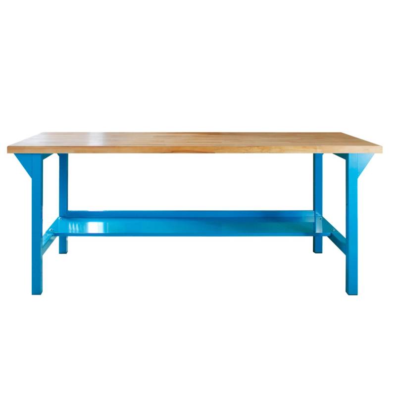 PROREGAL Werkbank Rhino Plus HxBxT 84 x 150 x 70 cm Traglast 500 kg Lichtblau von PROREGAL