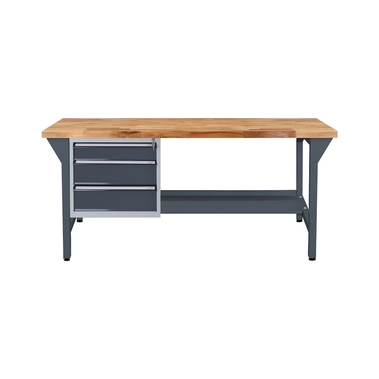 PROREGAL Werkbank Rhino Plus mit 3 Schubladen HxBxT 84 x 150 x 70 cm Traglast 500 kg Anthrazitgrau Anthrazitgrau PROREGAL Werkbank Rhino Plus mit 3 Schubladen HxBxT 84 x 150 x 70 cm Traglast 500 kg Anthrazitgrau Anthrazitgrau von PROREGAL
