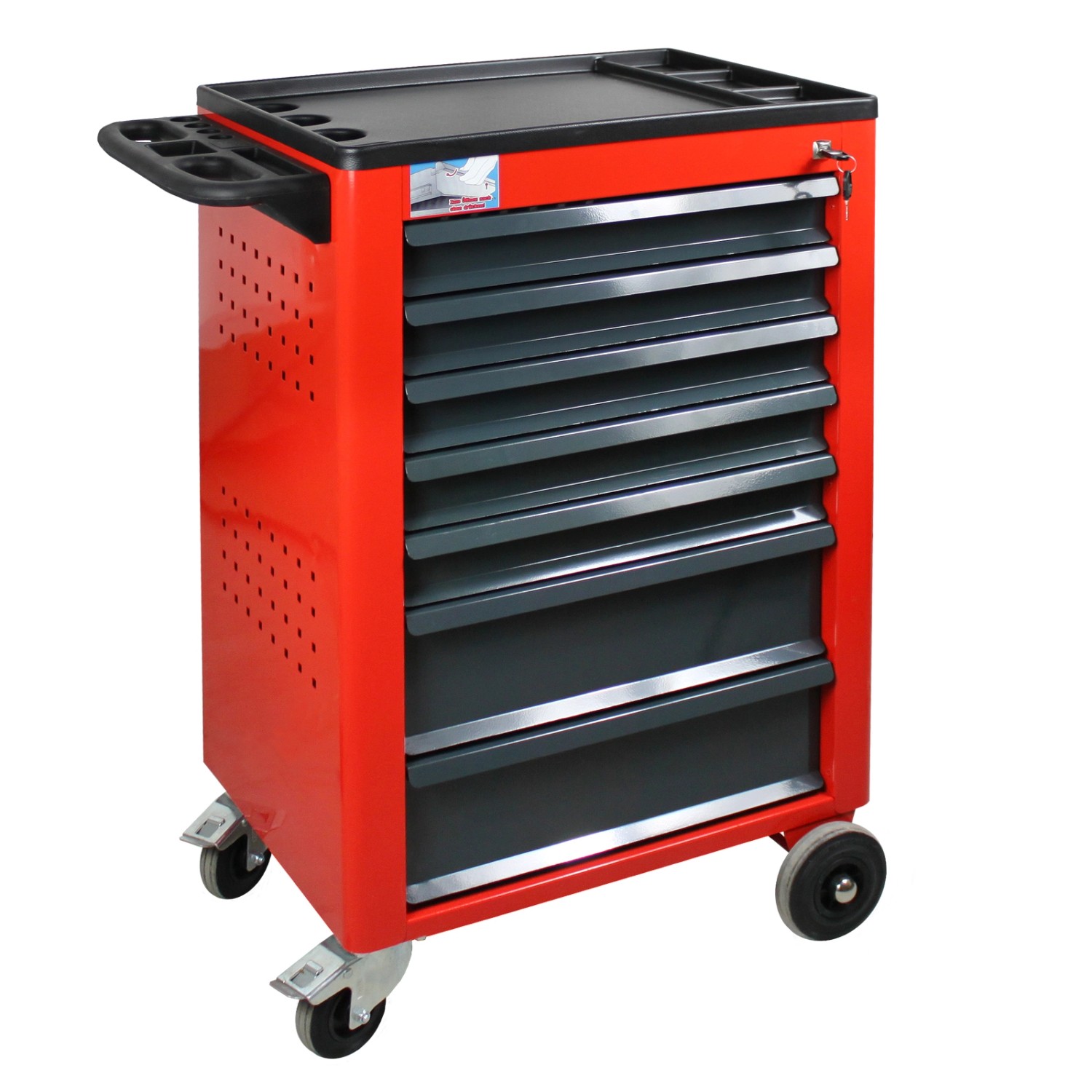 PROREGAL Werkstattwagen Cheetah 7 Schubladen HxBxT 96 x 61 x 45 cm Verkehrsrot PROREGAL Werkstattwagen Cheetah 7 Schubladen HxBxT 96 x 61 x 45 cm Verkehrsrot von PROREGAL