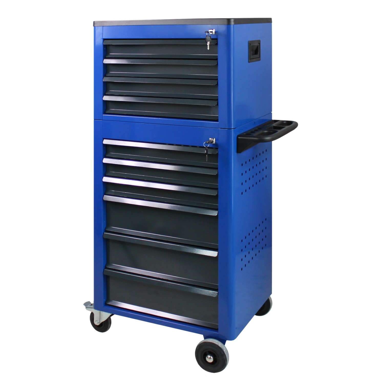 PROREGAL Werkstattwagen mit Werkstatttruhe Cheetah 12 Schubladen HxBxT 140 x 61 x 45 cm Enzianblau PROREGAL Werkstattwagen mit Werkstatttruhe Cheetah 12 Schubladen HxBxT 140 x 61 x 45 cm Enzianblau von PROREGAL