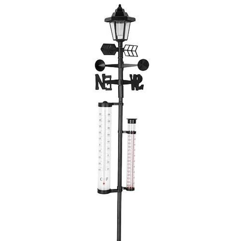 PROREGAL Wetterstation SWS29, Solarlampe, 158cm von PROREGAL