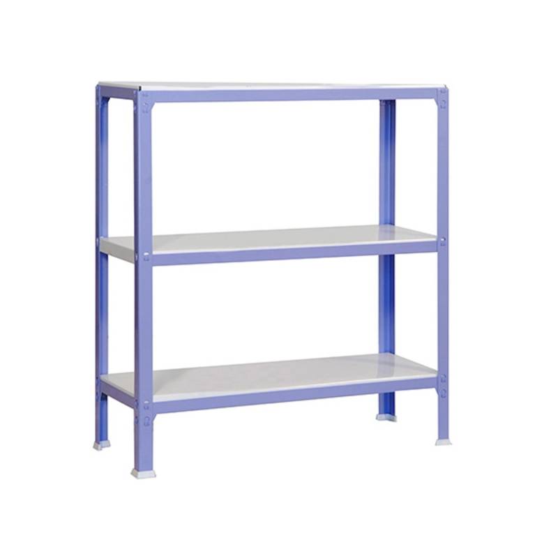 PROREGAL Wohnregal Living Koala Metal mit 3 Fachböden HxBxT 90 x 100 x 30 cm Fachlast 150 kg Lila/Weiß von PROREGAL