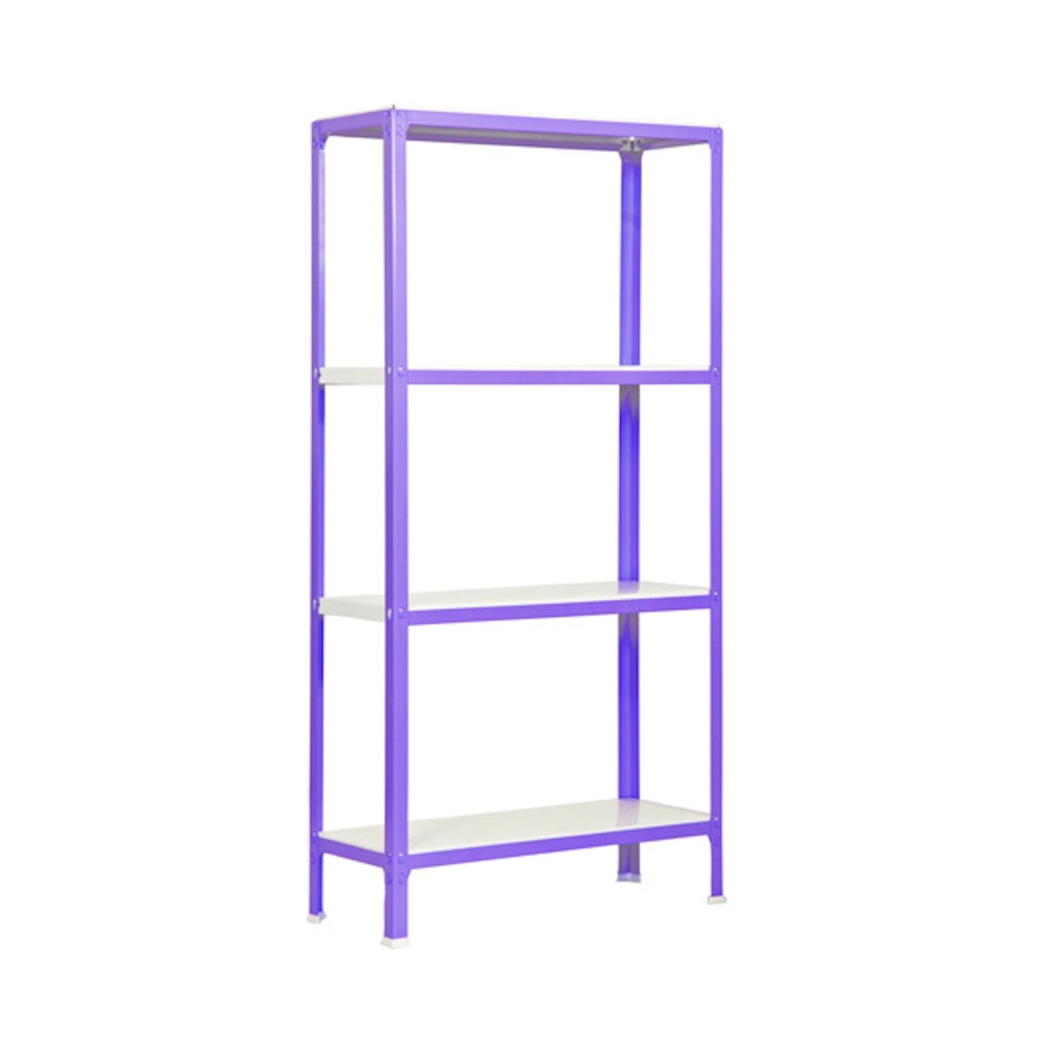 PROREGAL Wohnregal Living Koala Metal mit 4 Fachböden HxBxT 160 x 80 x 40 cm Fachlast 150 kg Lila/Weiß PROREGAL Wohnregal Living Koala Metal mit 4 Fachböden HxBxT 160 x 80 x 40 cm Fachlast 150 kg Lila/Weiß von PROREGAL