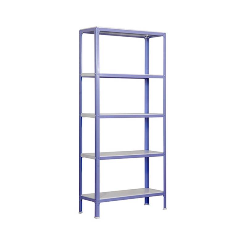PROREGAL Wohnregal Living Koala Metal mit 5 Fachböden HxBxT 180 x 100 x 30 cm Fachlast 150 kg Lila/Weiß von PROREGAL