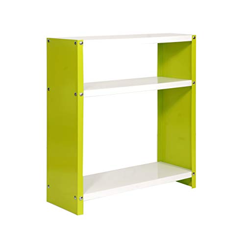 PROREGAL Wohnregal Living Luchs Metal mit 3 Fachböden | HxBxT 90x80x30cm | Fachlast 100kg | Grün/Weiß Zimmerregal, Standregal, Bücherregal, Küchenregal, Kellerregal, Steckregal, Garagenregal von PROREGAL