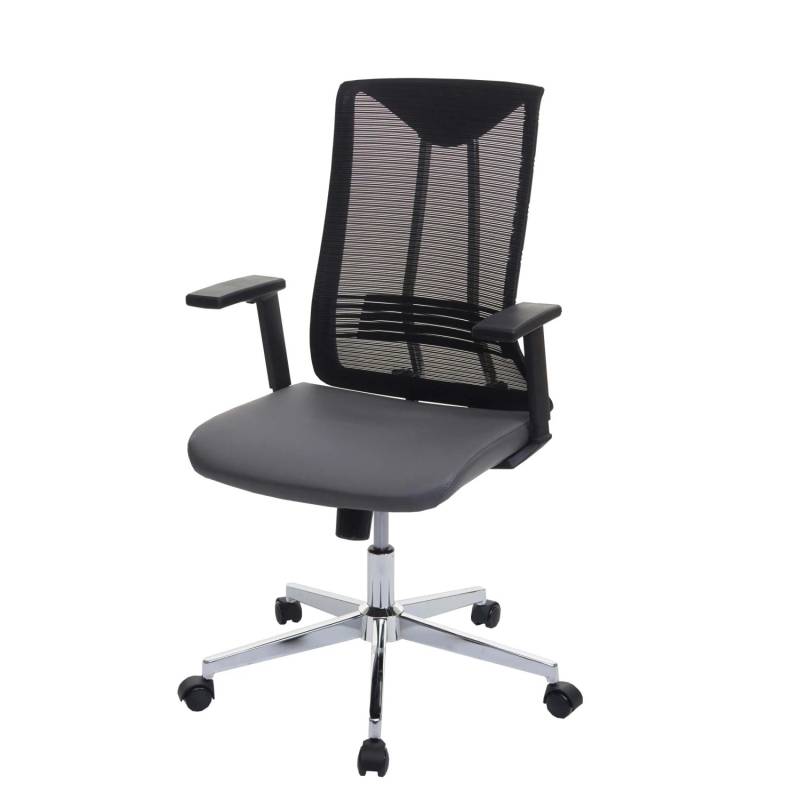 Proregal Bürostuhl HxBxT 110x65x66 cm Sitzhöhe 44cm Ergonomisch Kunstleder Grau Drehstuhl Schreibtischstuhl Proregal Bürostuhl HxBxT 110x65x66 cm Sitzhöhe 44cm Ergonomisch Kunstleder Grau Drehstuhl Schreibtischstuhl von PROREGAL