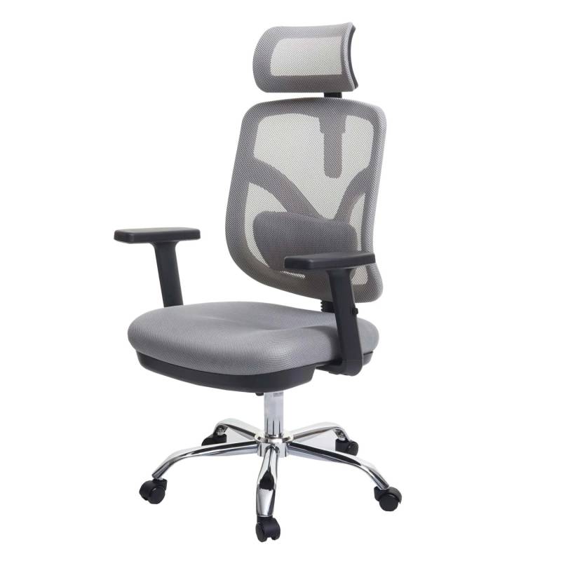 Proregal Bürostuhl HxBxT 127x66x93 cm Sitzhöhe 45cm Ergonomisch Verstellbare Lordosenstütze Und Armlehne Grau Schreibtischstuhl Proregal Bürostuhl HxBxT 127x66x93 cm Sitzhöhe 45cm Ergonomisch Verstellbare Lordosenstütze Und Armlehne Grau Schreibtischstuhl von PROREGAL